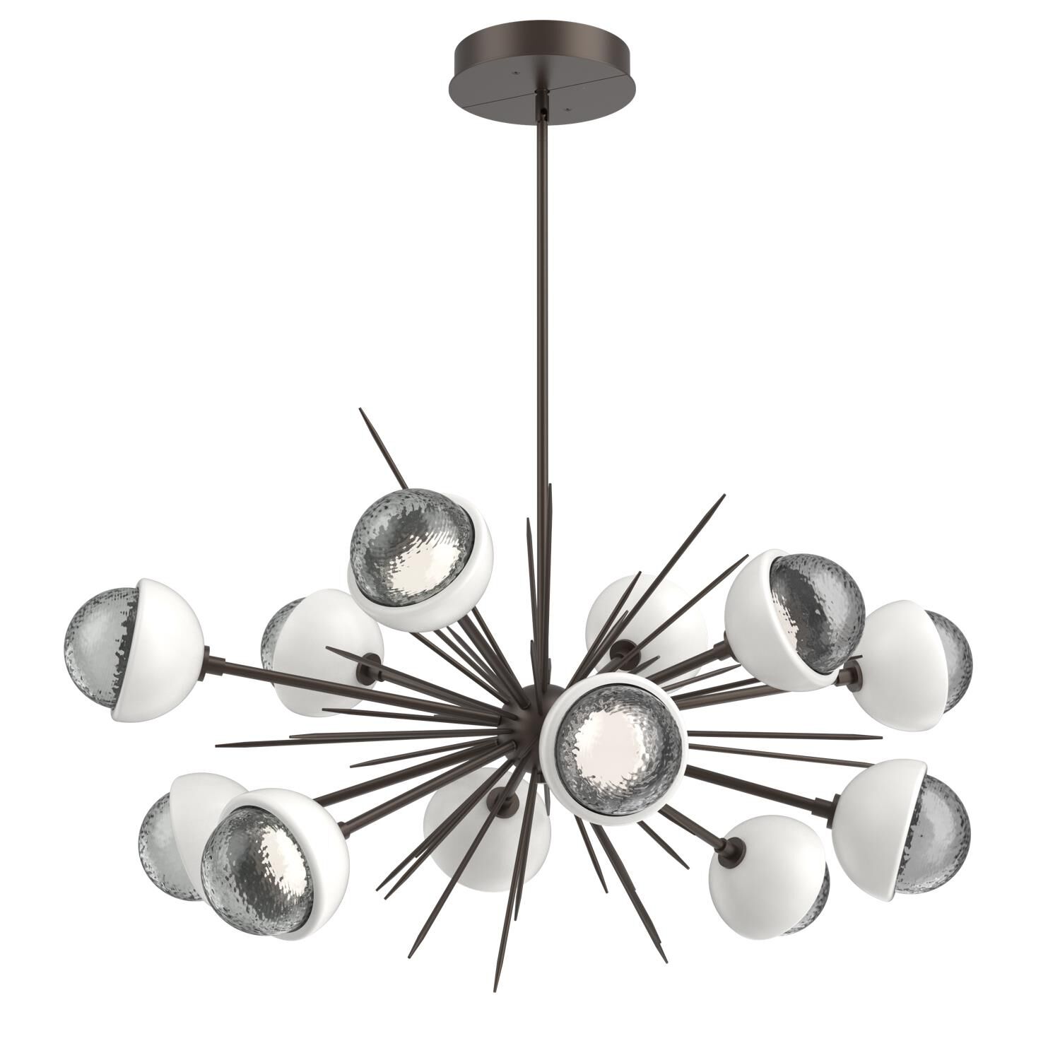 Shown in Flat Bronze finish and Smoke glass and Salt White accent