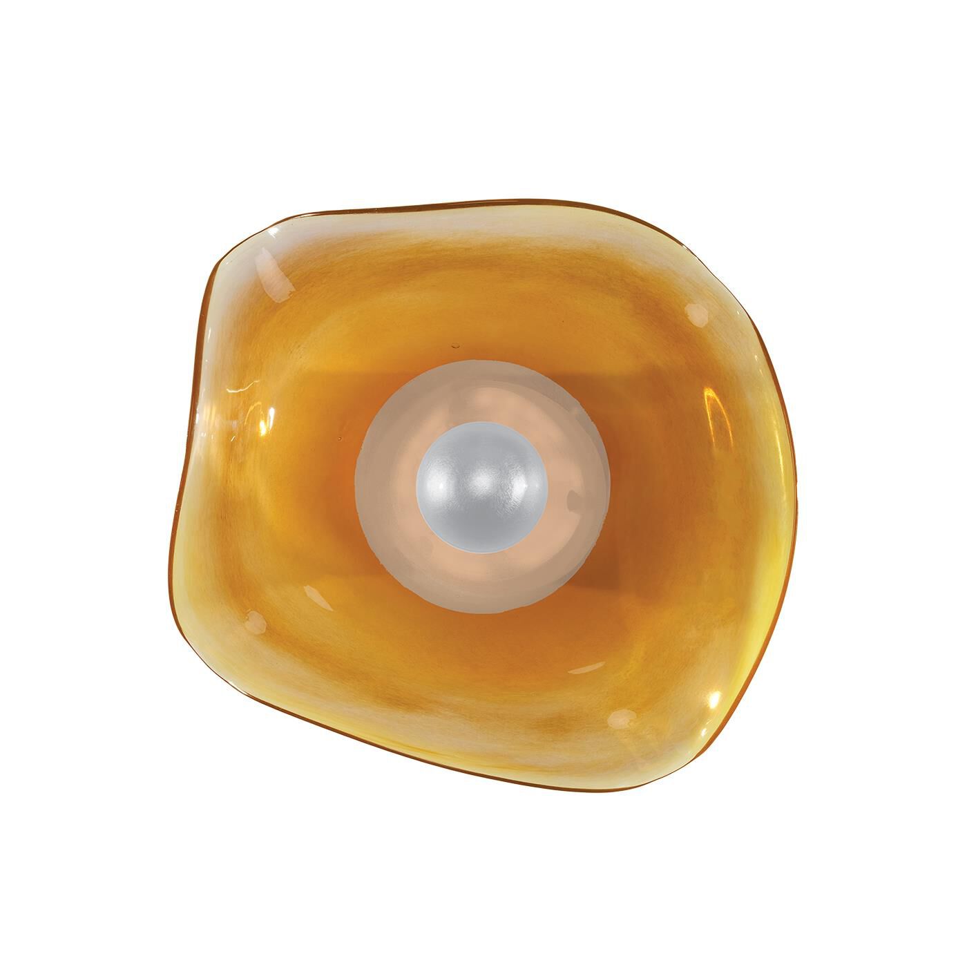 Shown in Silver finish and False crystal and True glass