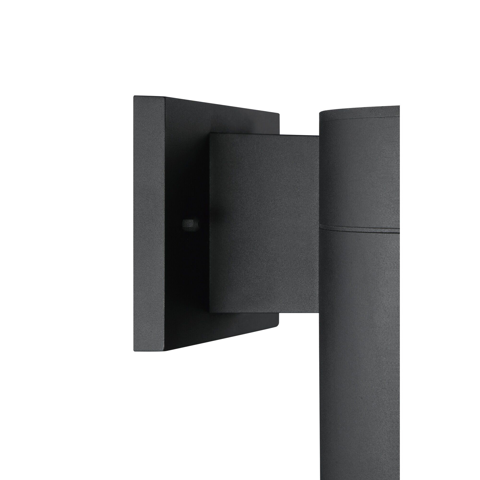 Shown in Textured Matte Black finish and Textured Black Metal shade