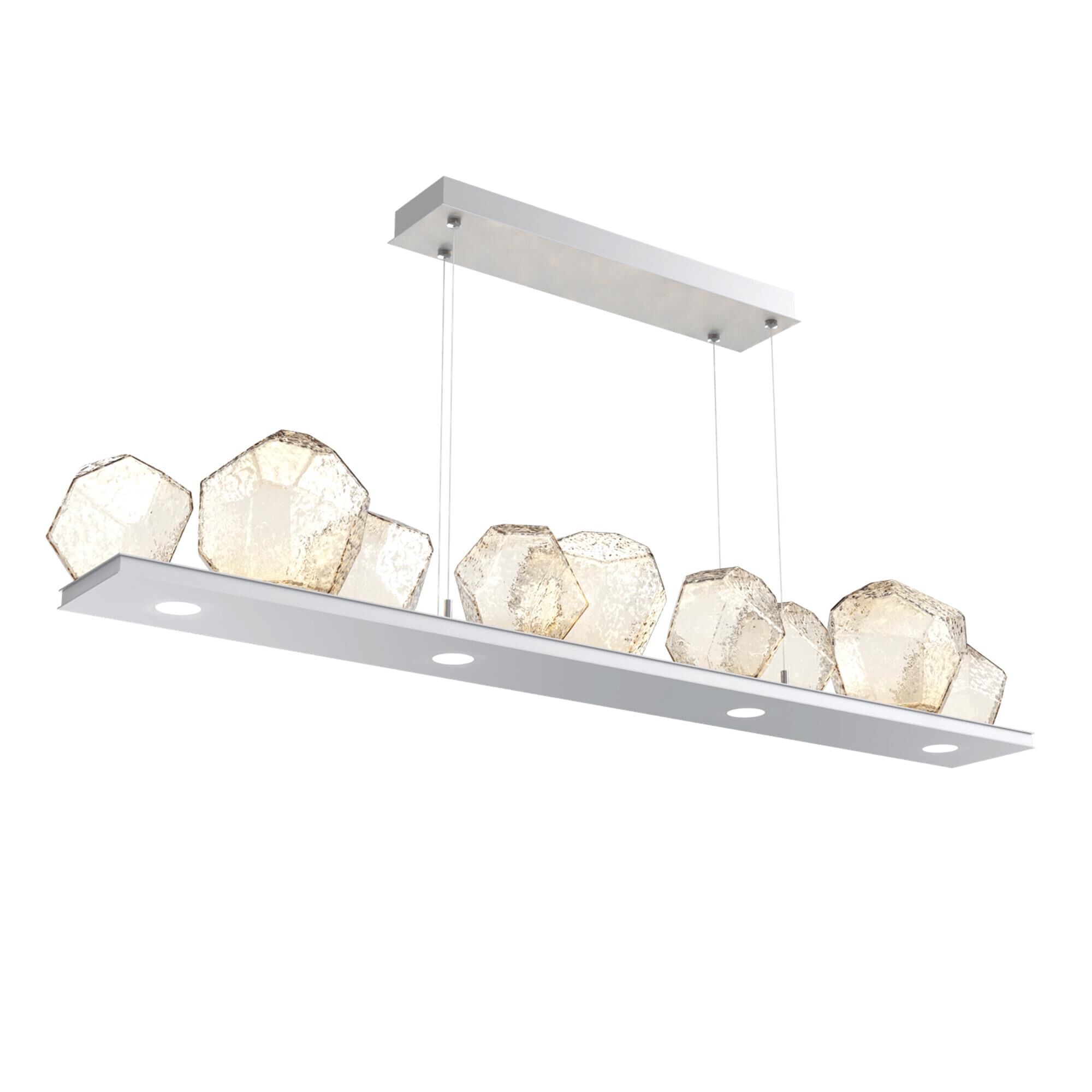 Shown in Classic Silver finish and Amber glass