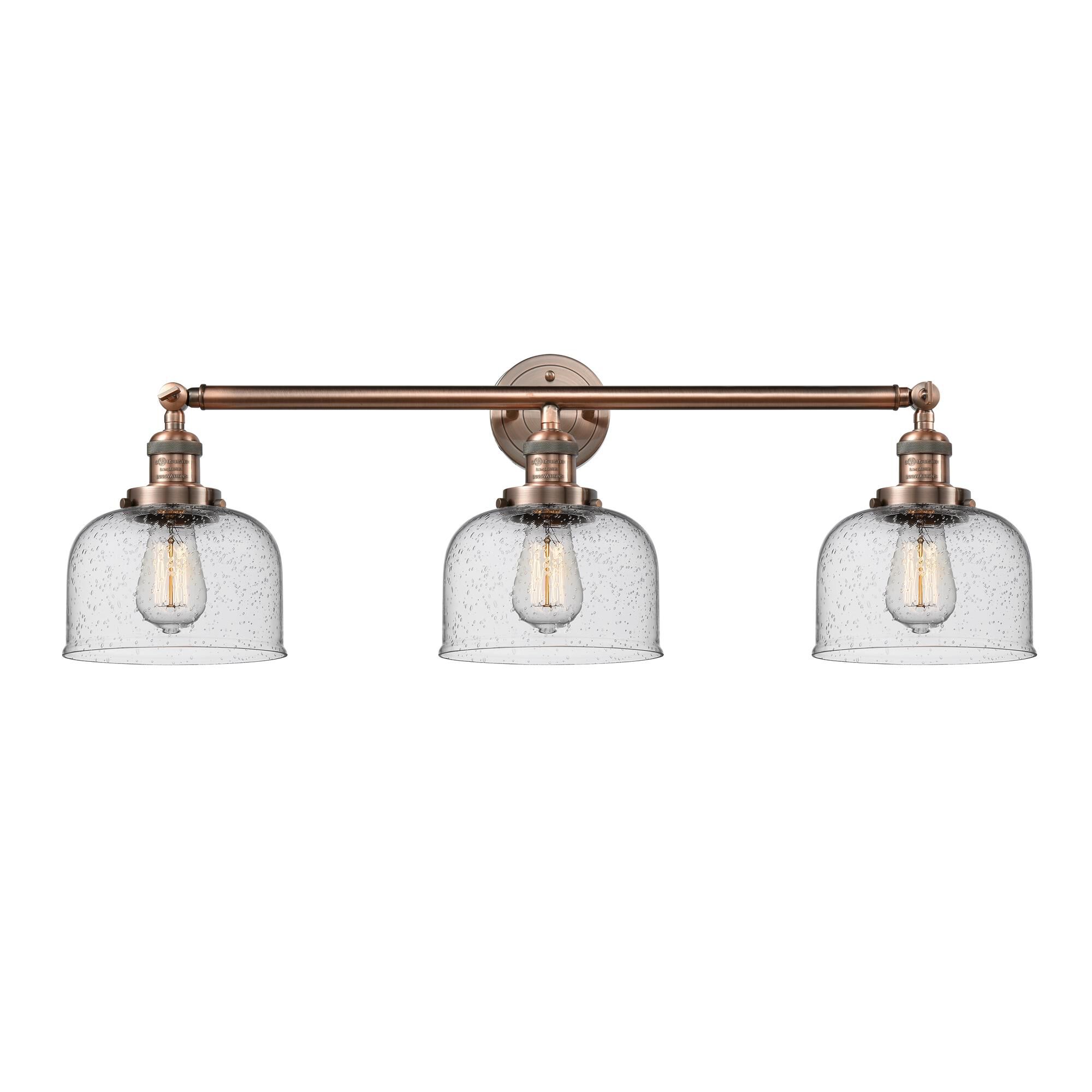 Bruno Marashlian Large Bell 32 Inch 3 Light Bath Vanity Light by Innovations Lighting