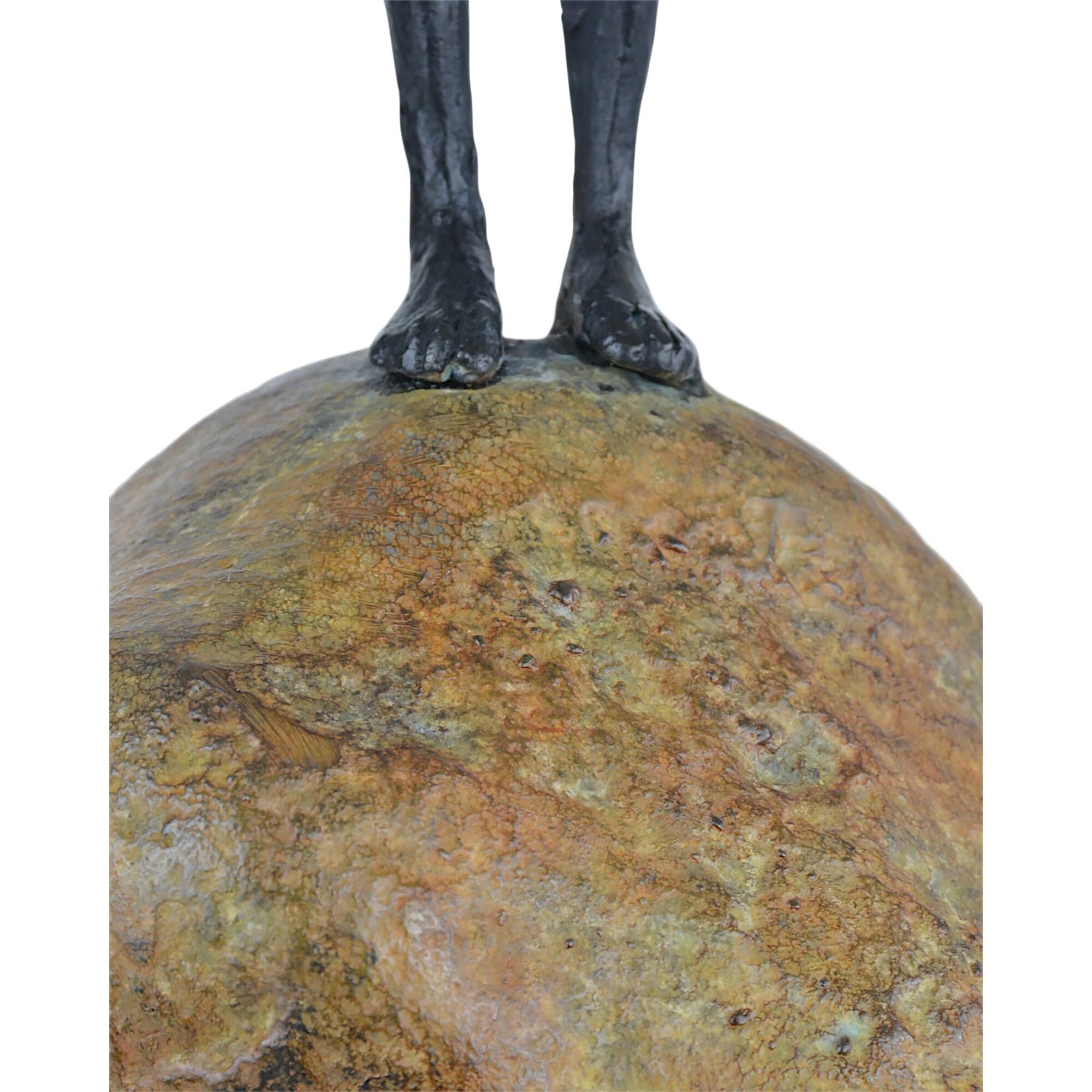 Man On Rock Sculpture,