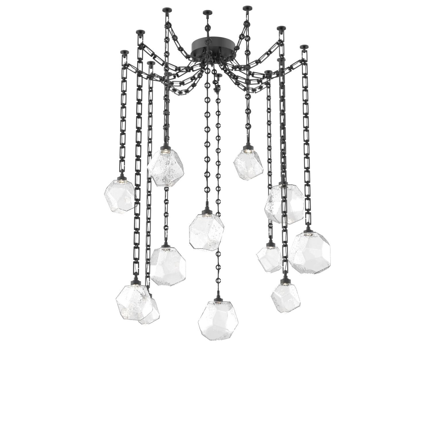 Levi Wilson Gem 17 Inch Multi Pendant Light by Hammerton Studio