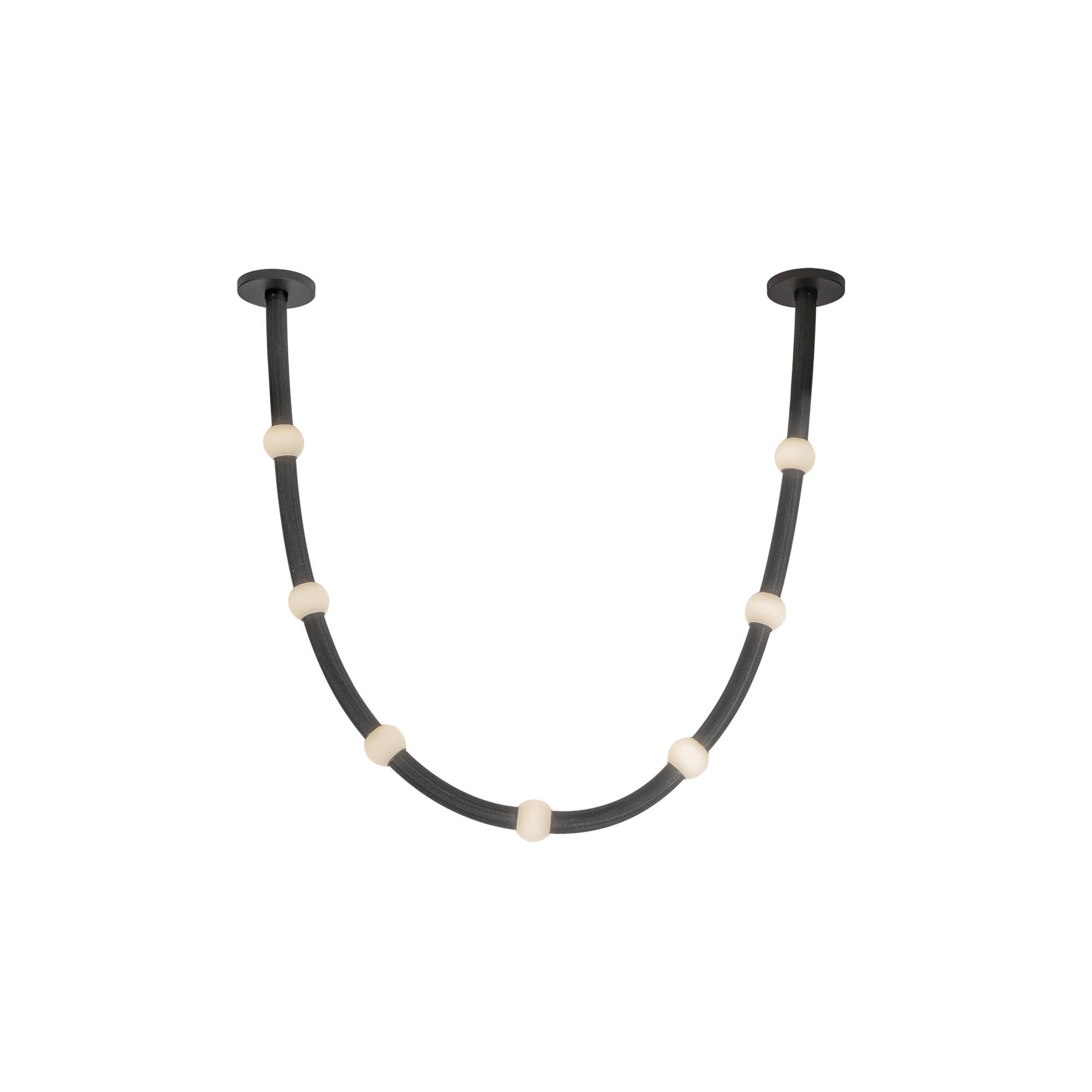 Shown in Black finish and Opal glass