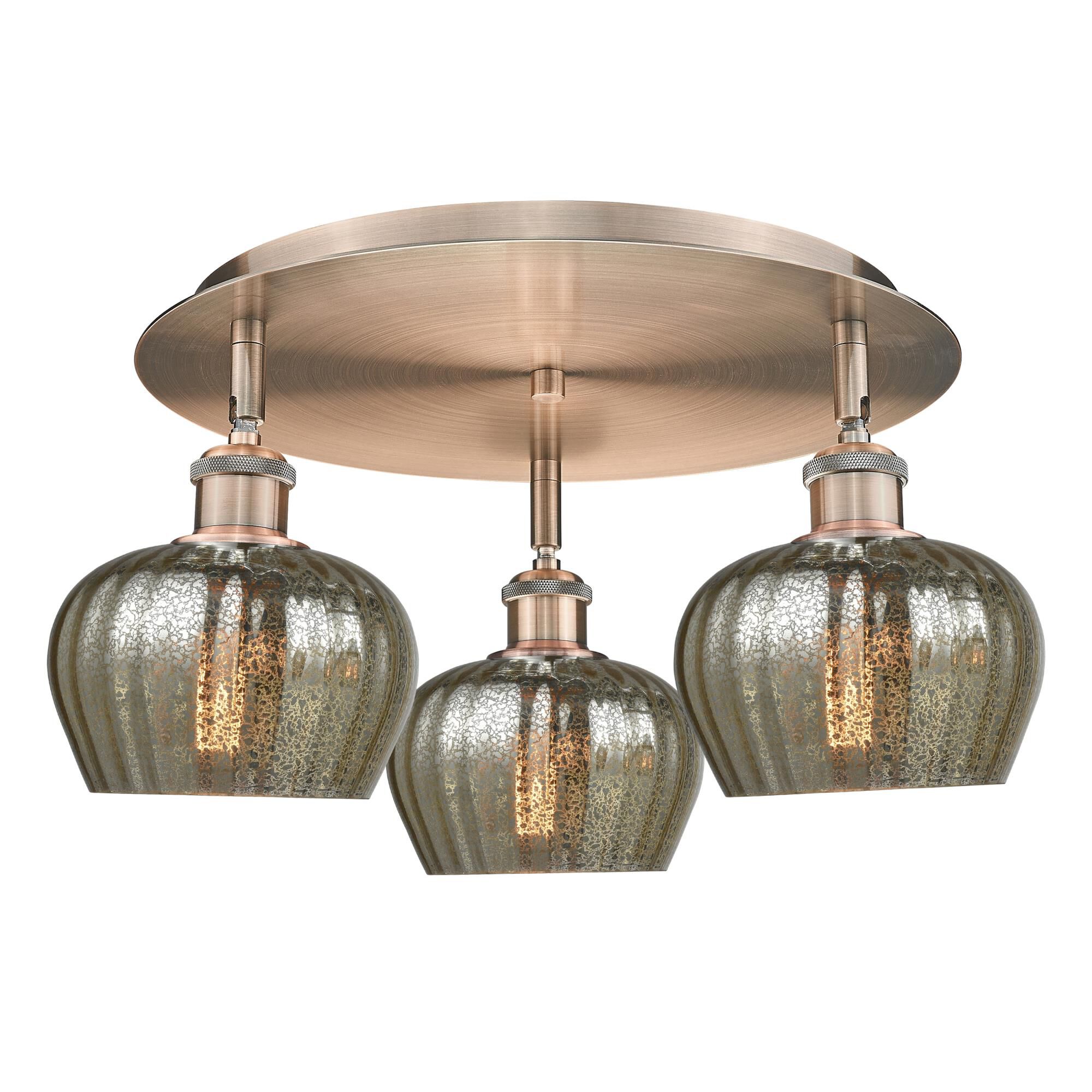 Shown in Antique Copper finish and Mercury glass