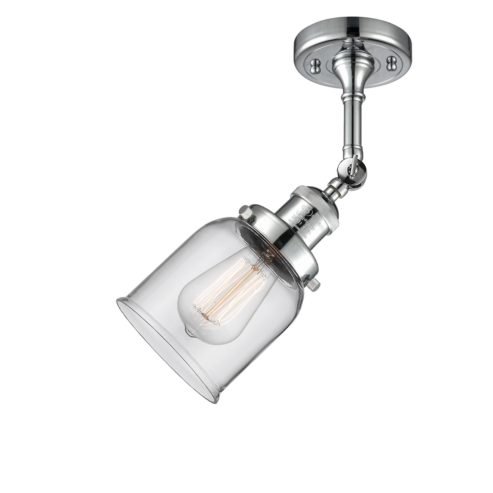 Bruno Marashlian Small Bell 5 Inch 1 Light Semi Flush Mount by Innovations Lighting
