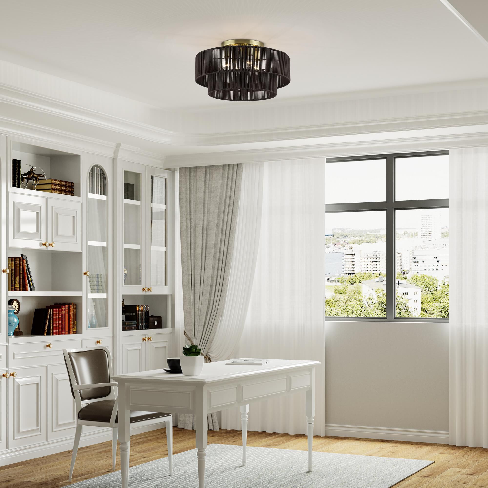 Acordia 21 Inch Semi Flush Mount by Livex Lighting