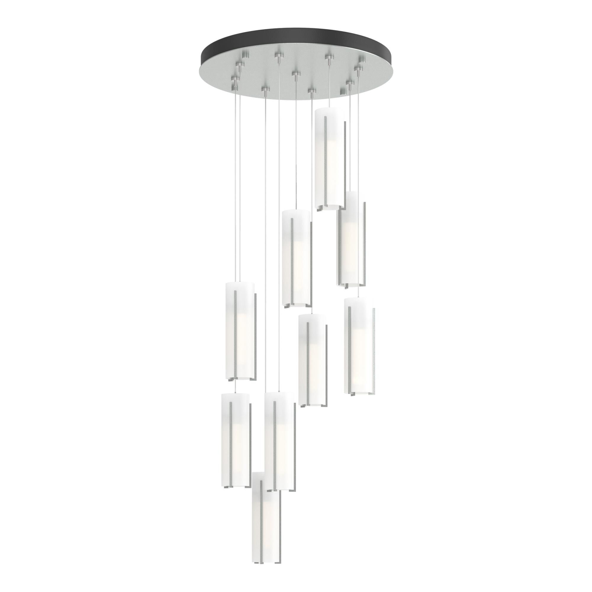 Exos Glass 21 Inch Multi Light Pendant by Hubbardton Forge