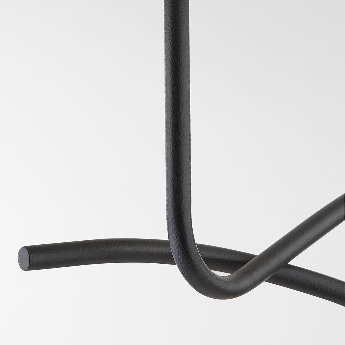 Shown in Forged Iron finish and Off White shade