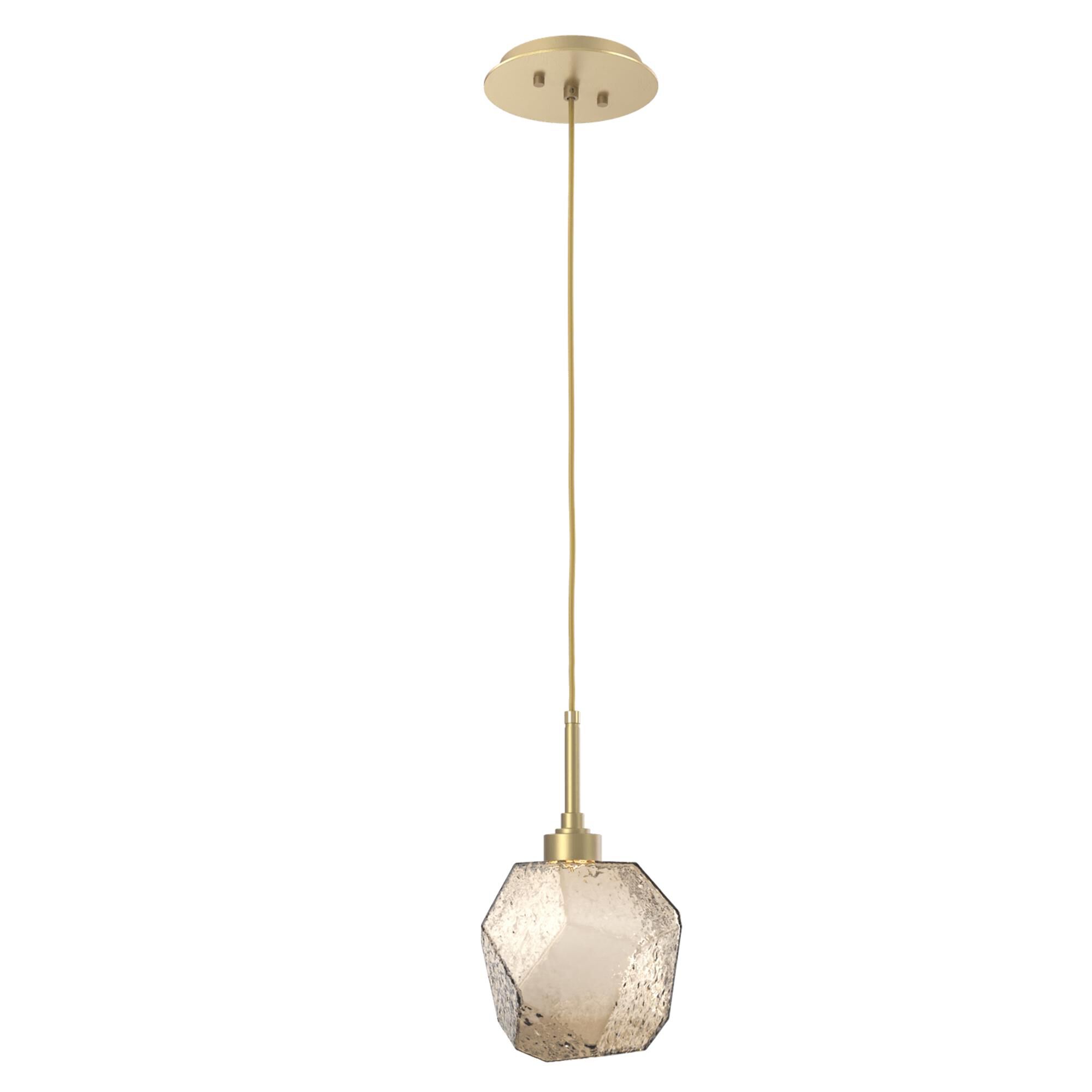 Shown in Gilded Brass finish and Bronze glass