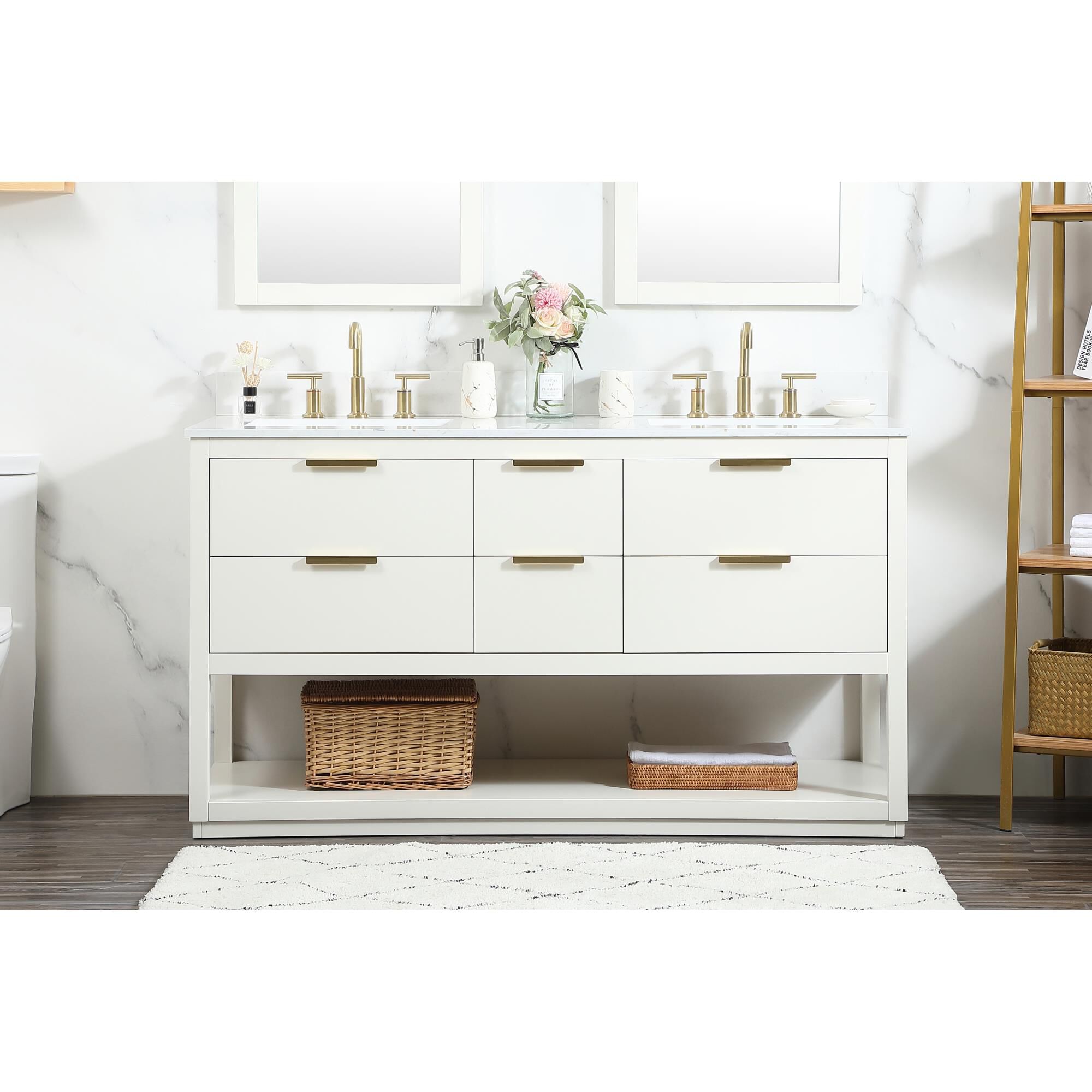 Larkin 60 Inch Bath Vanity by Elegant Decor