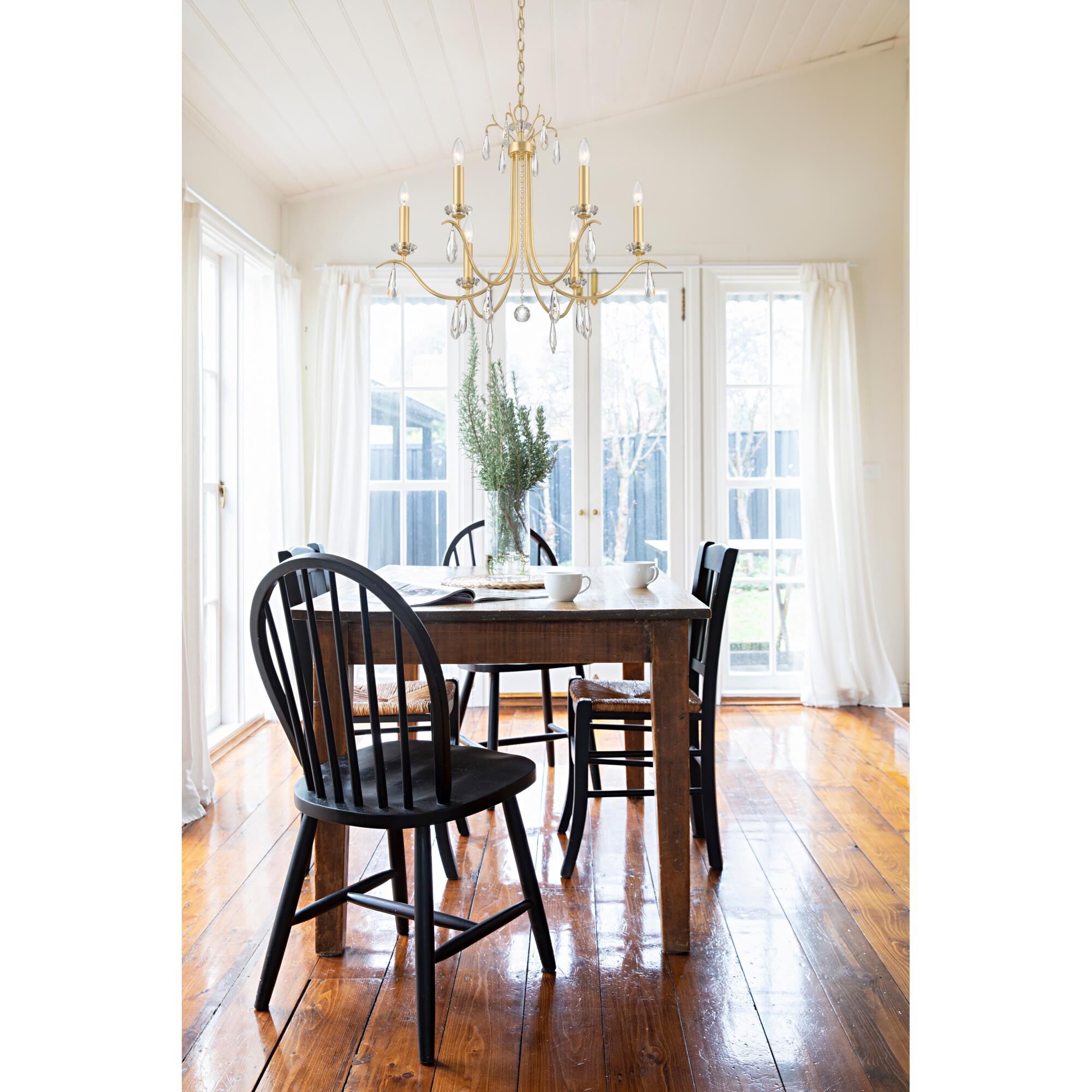 Rollins 28 Inch 6 Light Chandelier by Crystorama