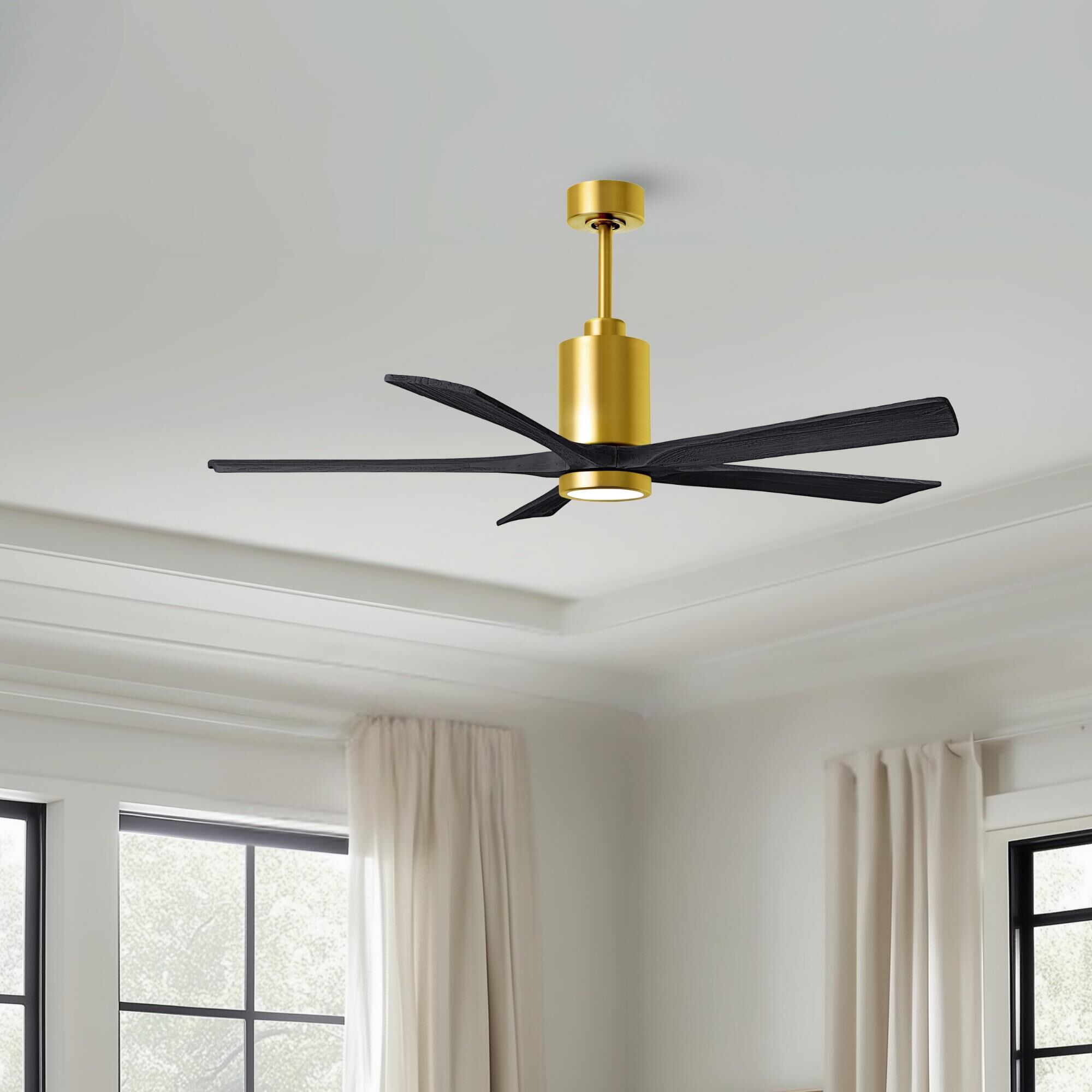 Patricia 60 Inch Ceiling Fan with Light Kit by Matthews Fan Company