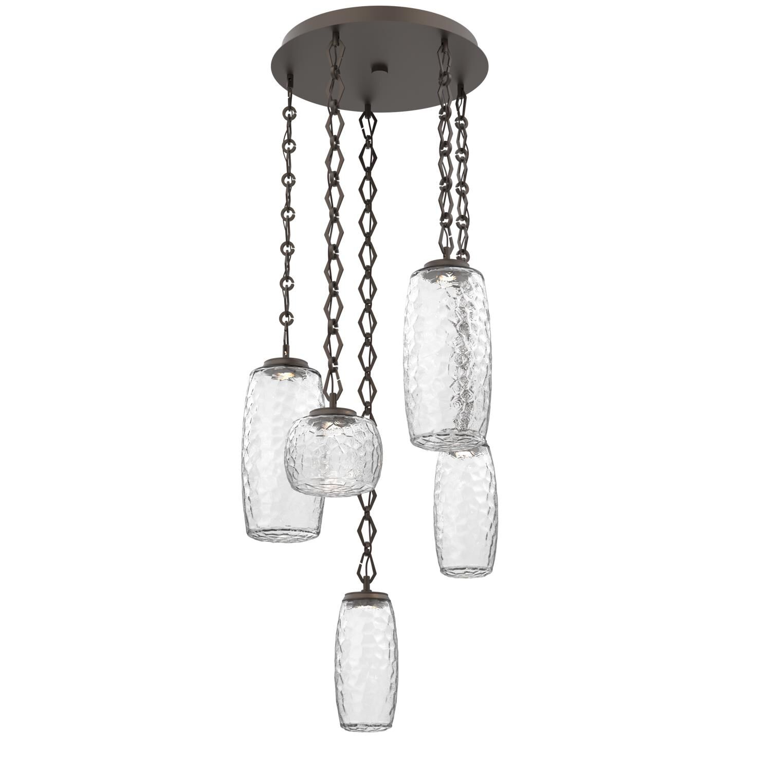 Levi Wilson Vessel 21 Inch Multi Light Pendant by Hammerton Studio