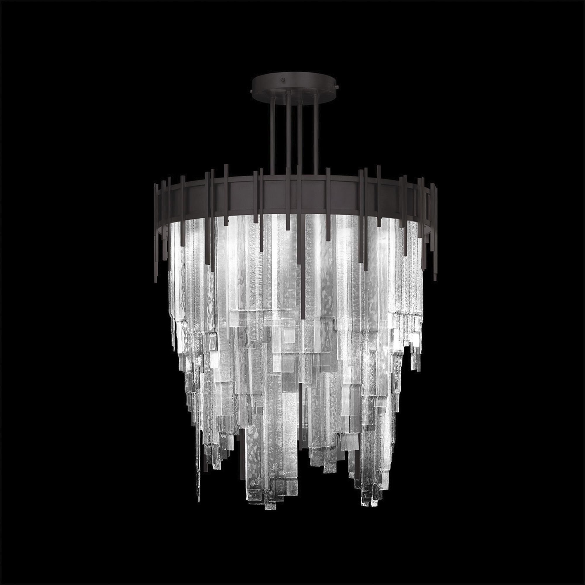 Shown in Black finish and Clear glass