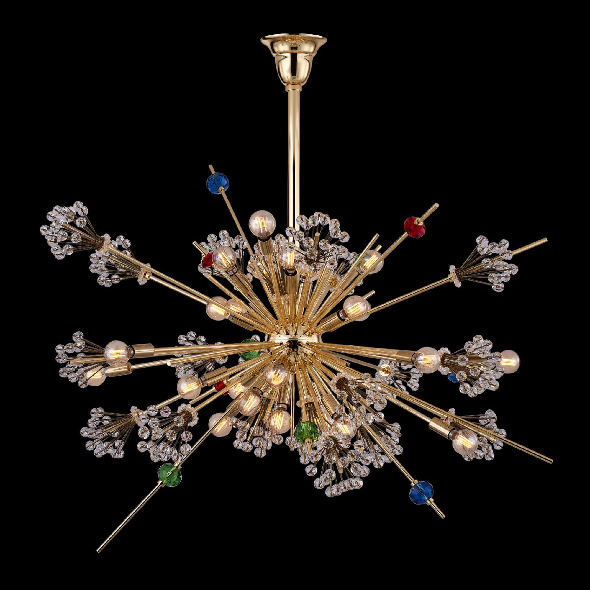 Shown in 18k Gold finish and Constellation Colorata crystal and 0.0 glass and 0.0 shade