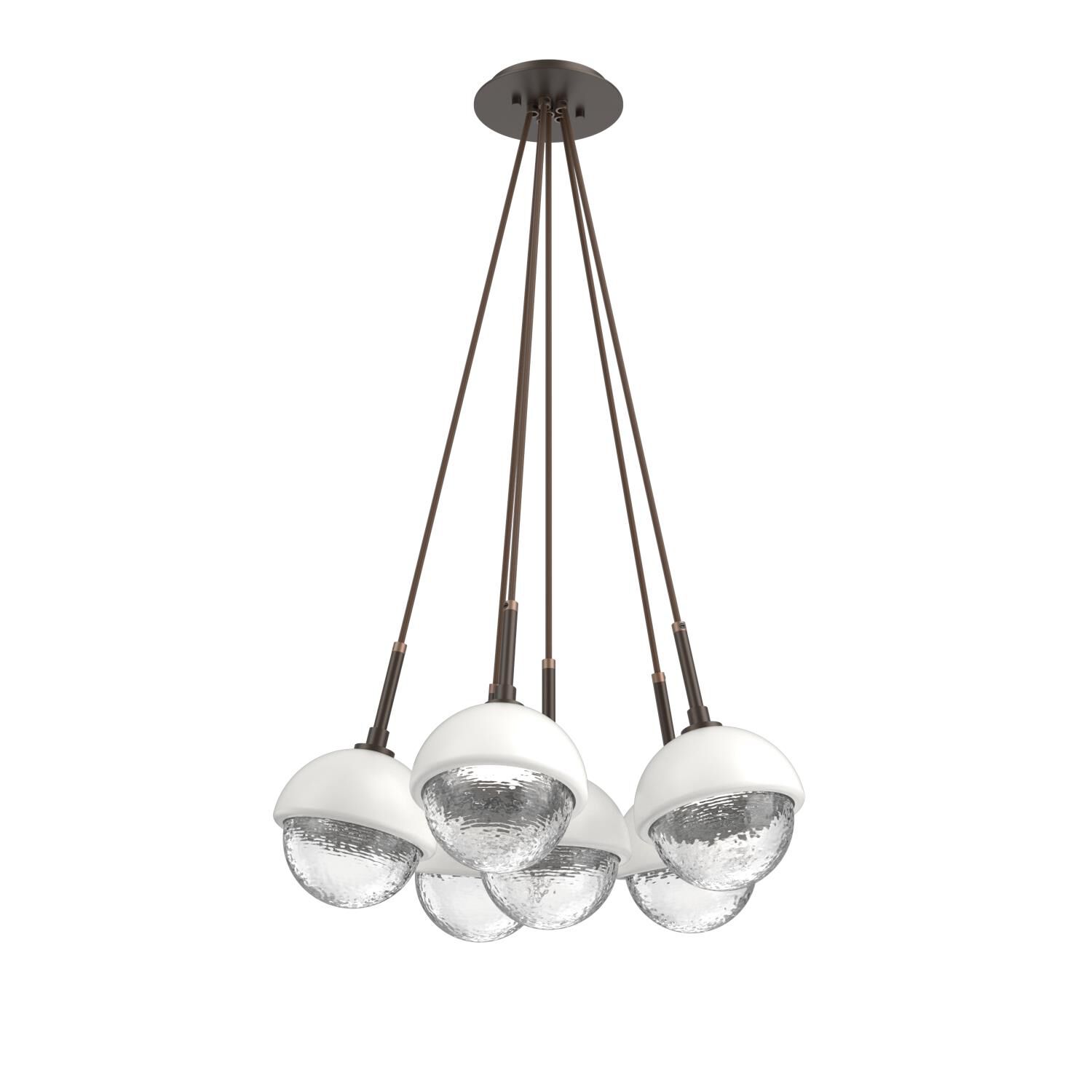 Levi Wilson Cabochon 19 Inch Multi Pendant Light by Hammerton Studio