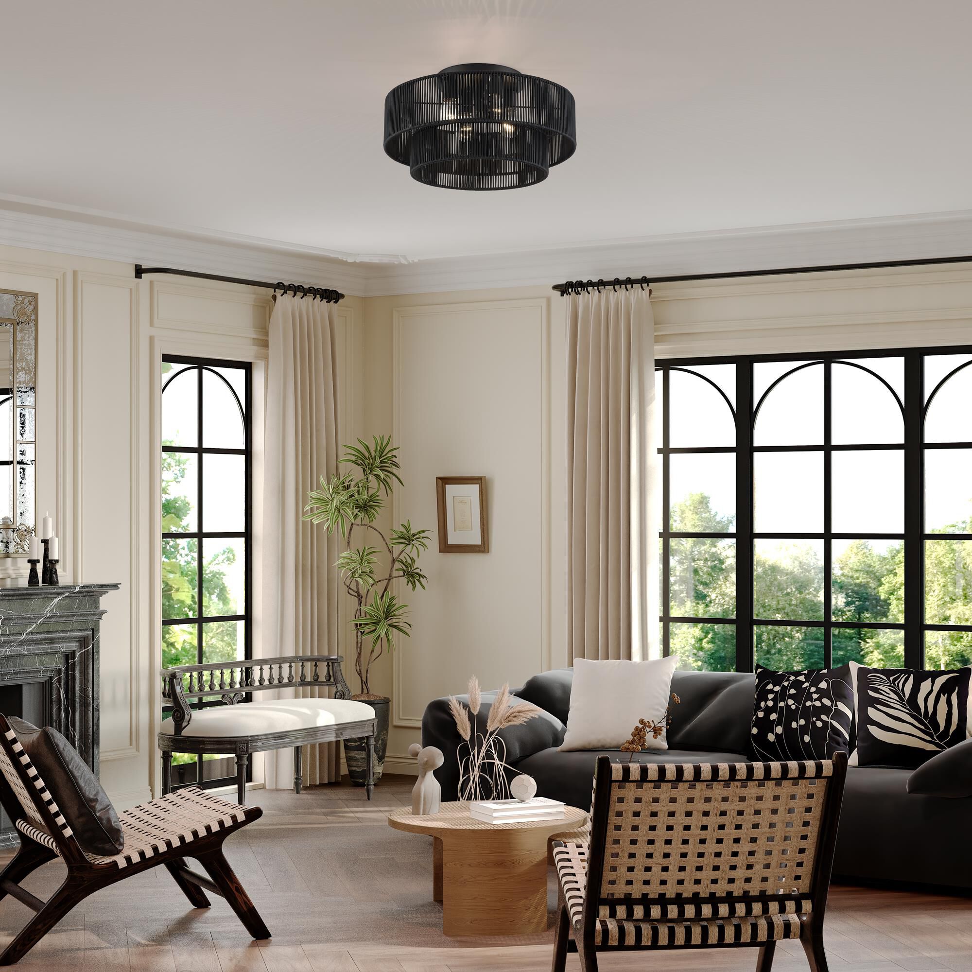 Acordia 21 Inch Semi Flush Mount by Livex Lighting