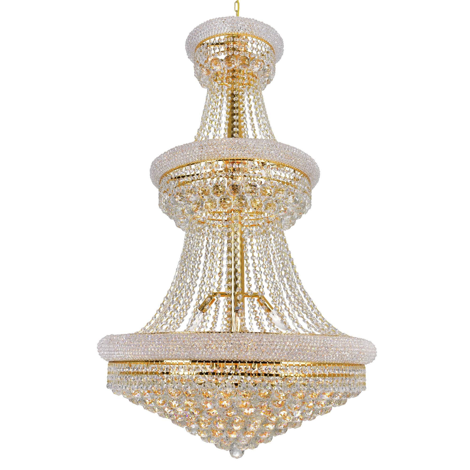 Empire 30 Inch 32 Light Chandelier by CWI Lighting