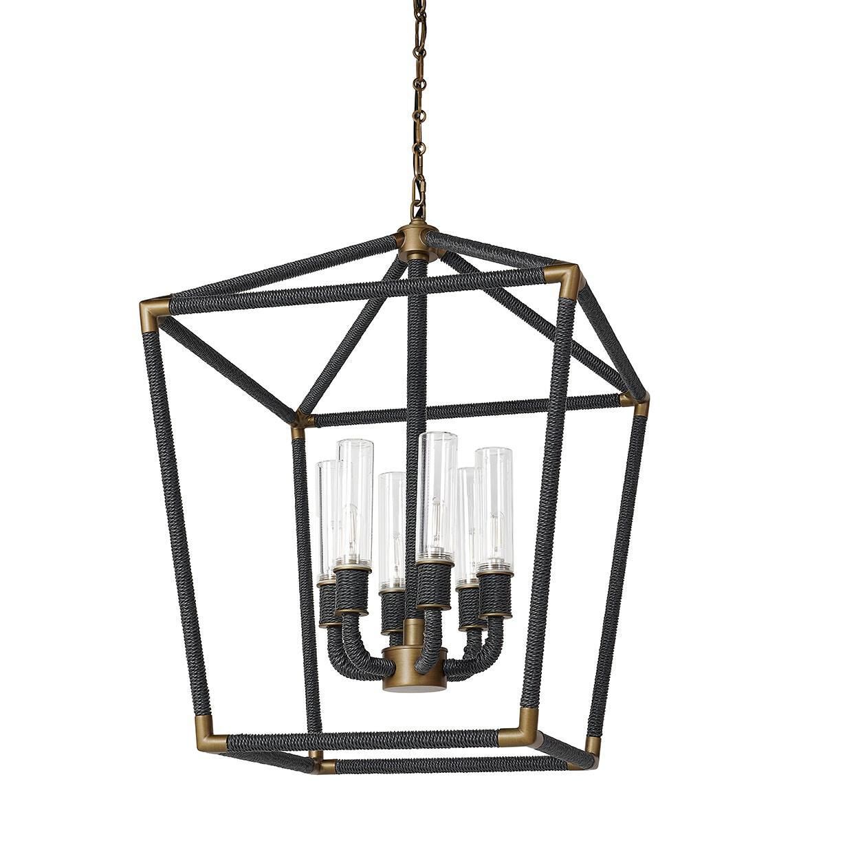 Hollister 20 Inch Outdoor Hanging Lantern by Palecek