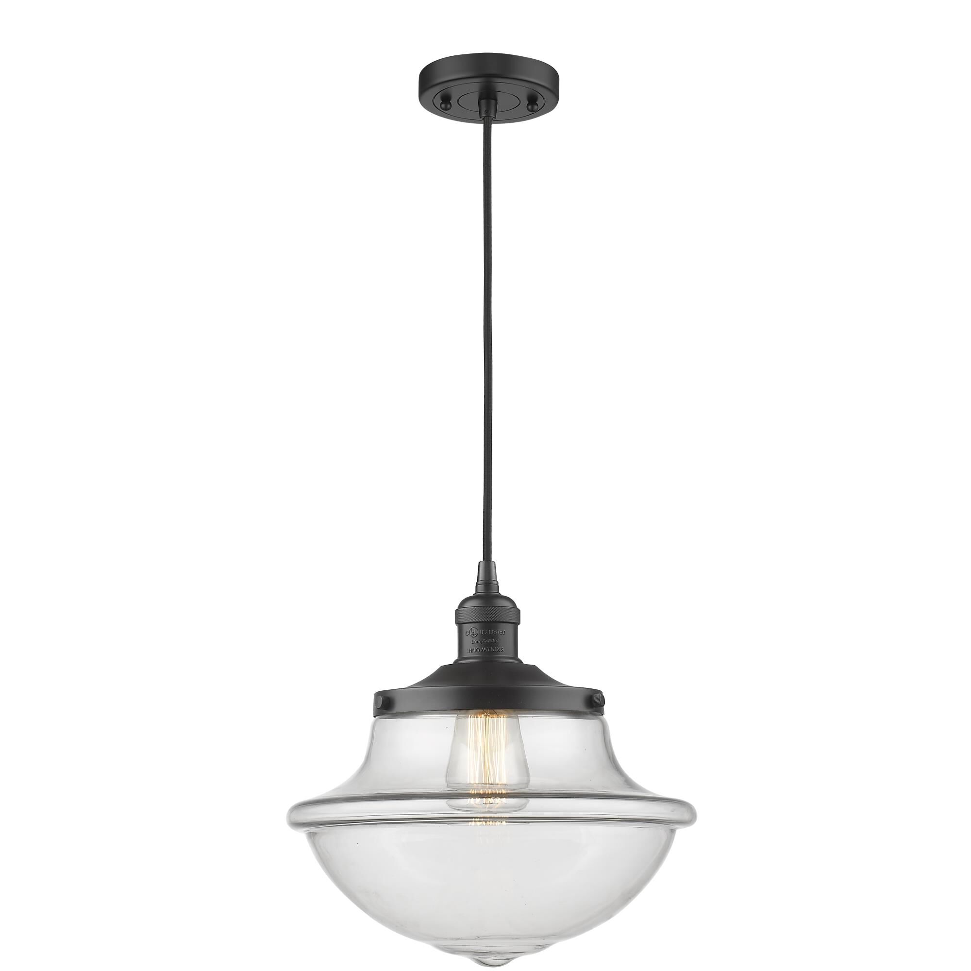 Shown in Matte Black finish and Clear glass