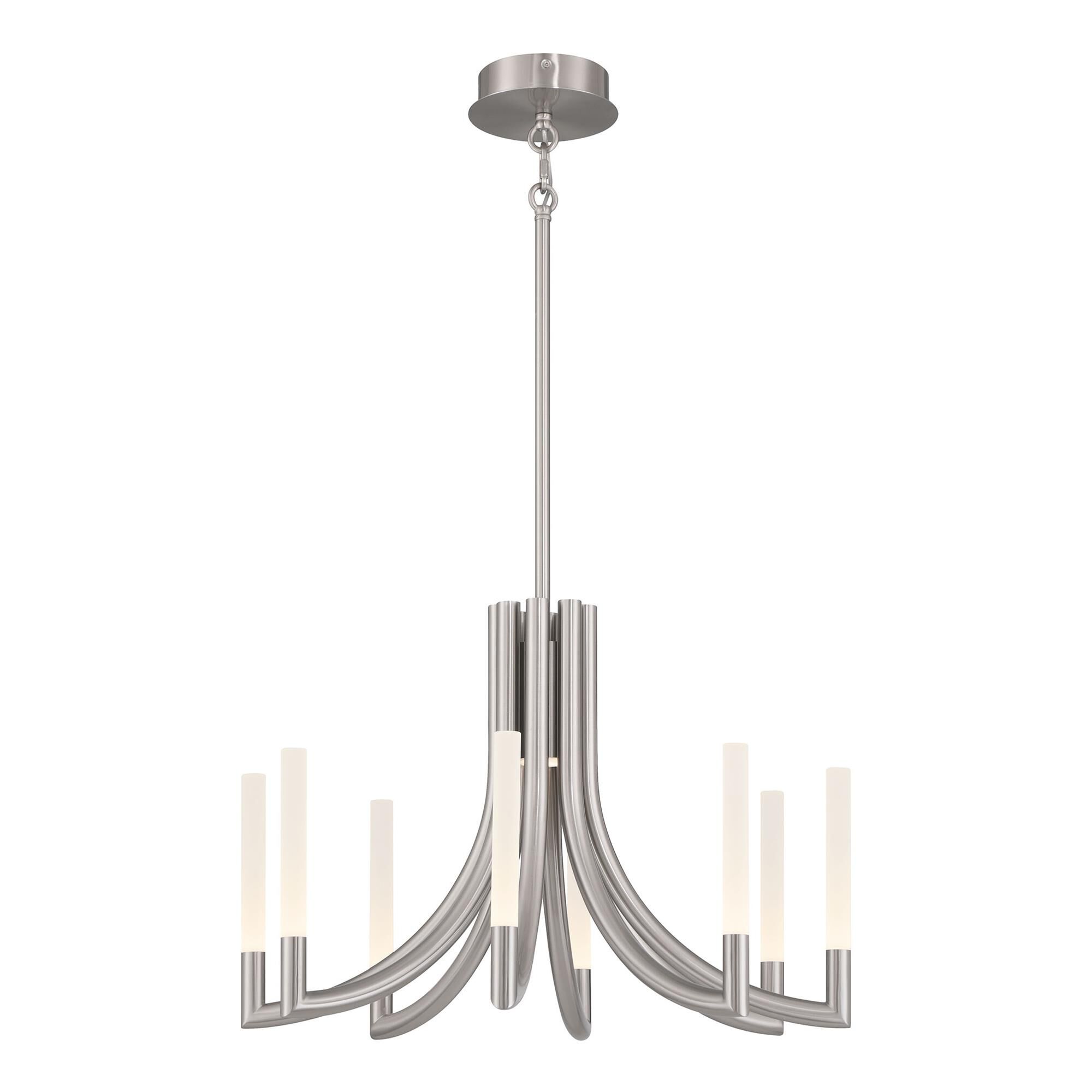 Shown in Nickel finish and Frosted Acrylic glass