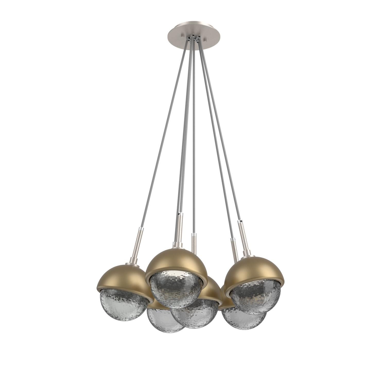 Levi Wilson Cabochon 19 Inch Multi Pendant Light by Hammerton Studio