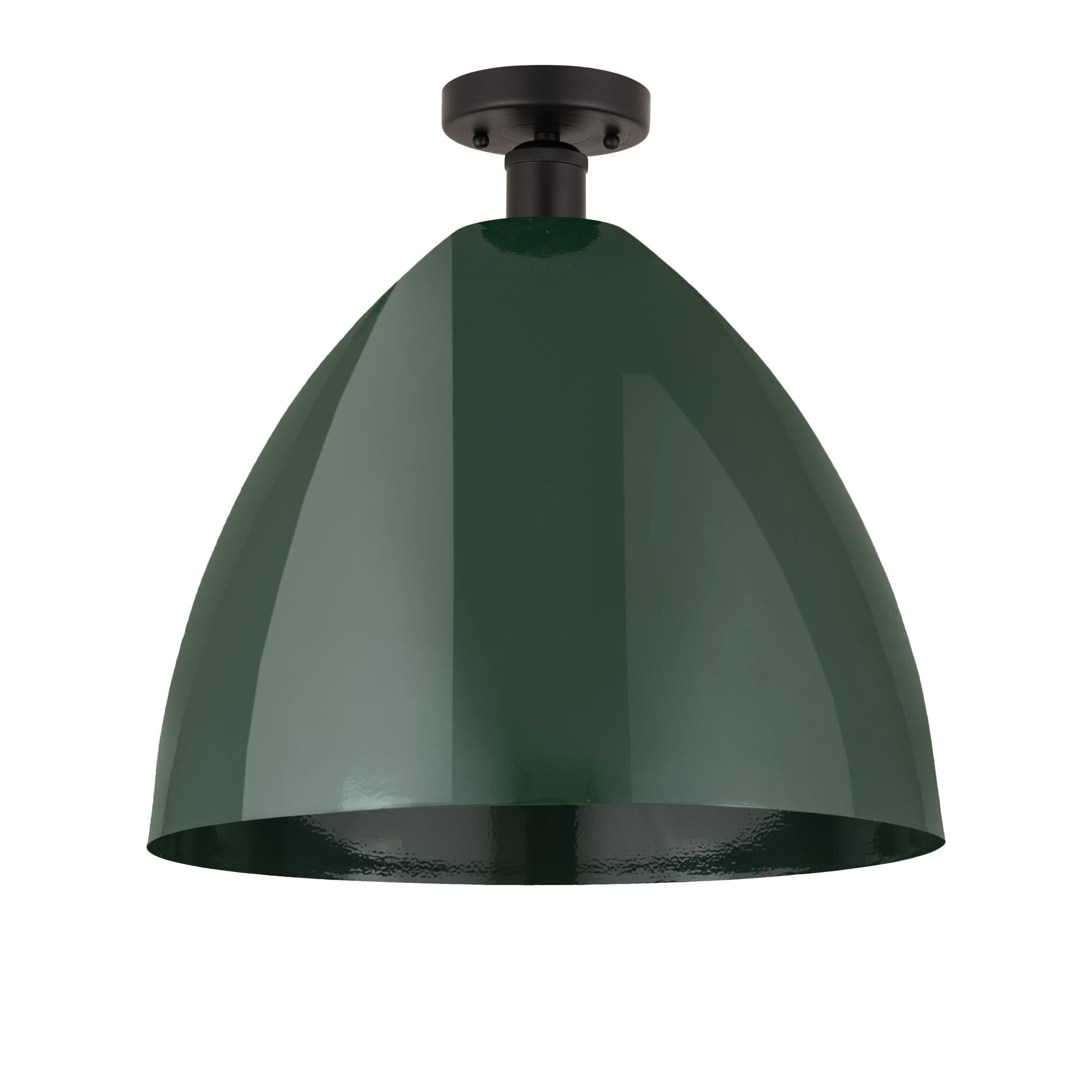 Shown in Oil Rubbed Bronze and Green finish and Green Metal shade