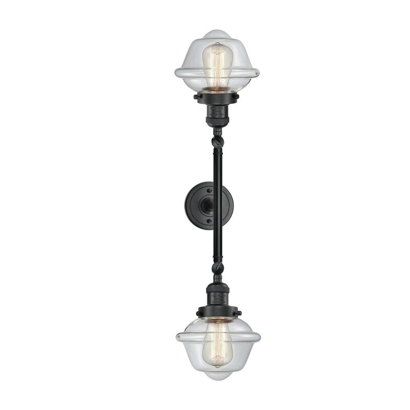 Bruno Marashlian Small Oxford 17 Inch 2 Light Bath Vanity Light by Innovations Lighting