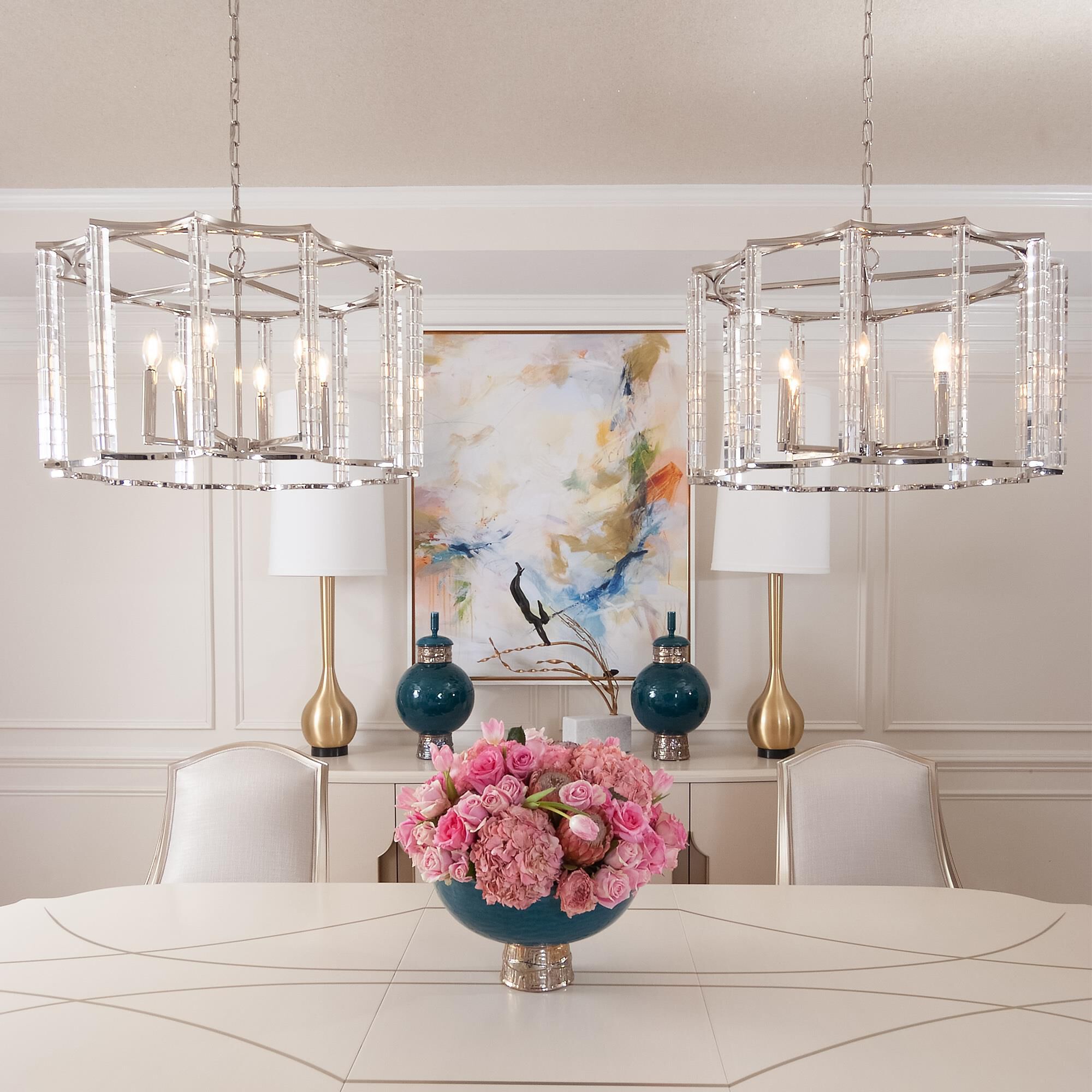 Carson 28 Inch 6 Light Chandelier by Crystorama
