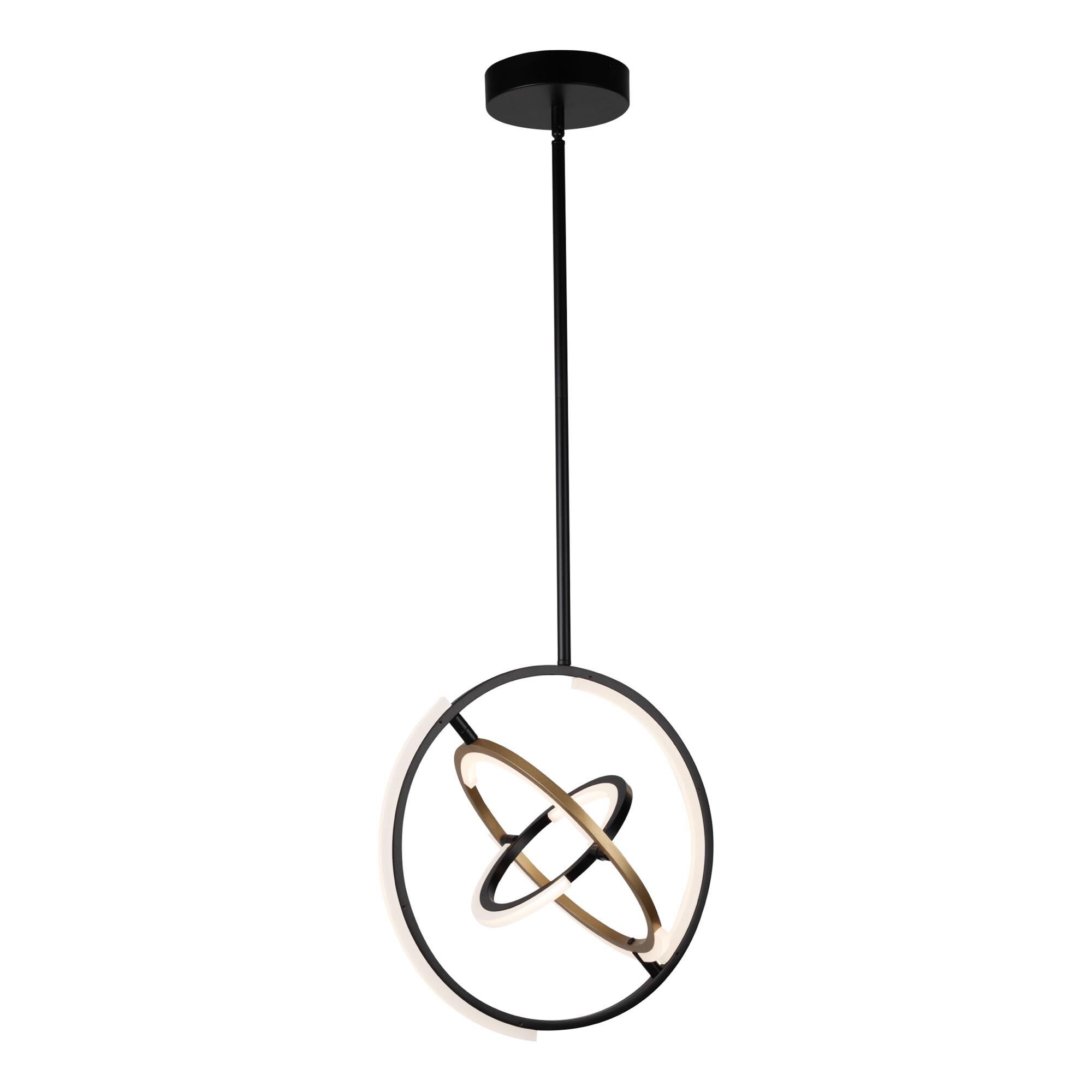 Shown in Black & Brass finish