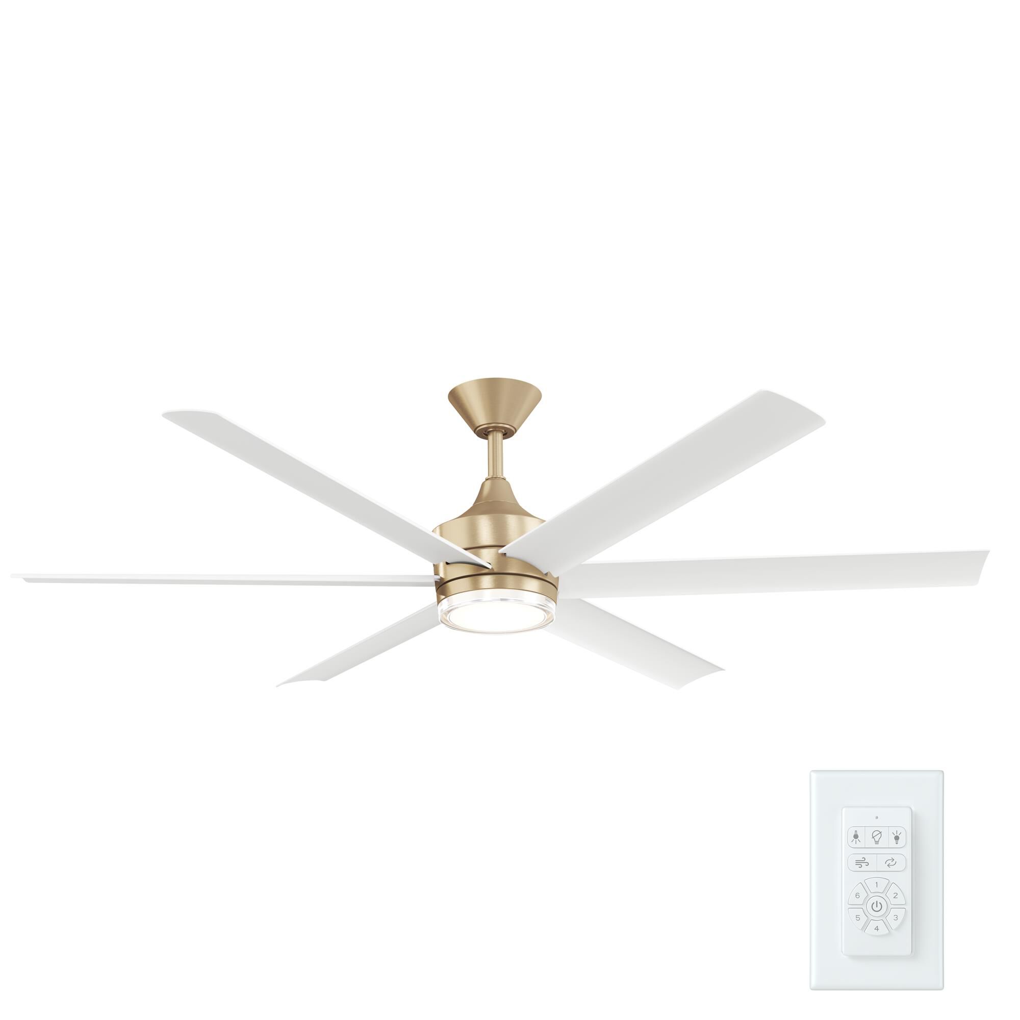 Shown in Champagne Bronze finish and Clear Polycarbonate with Inside Frosted Acrylic glass