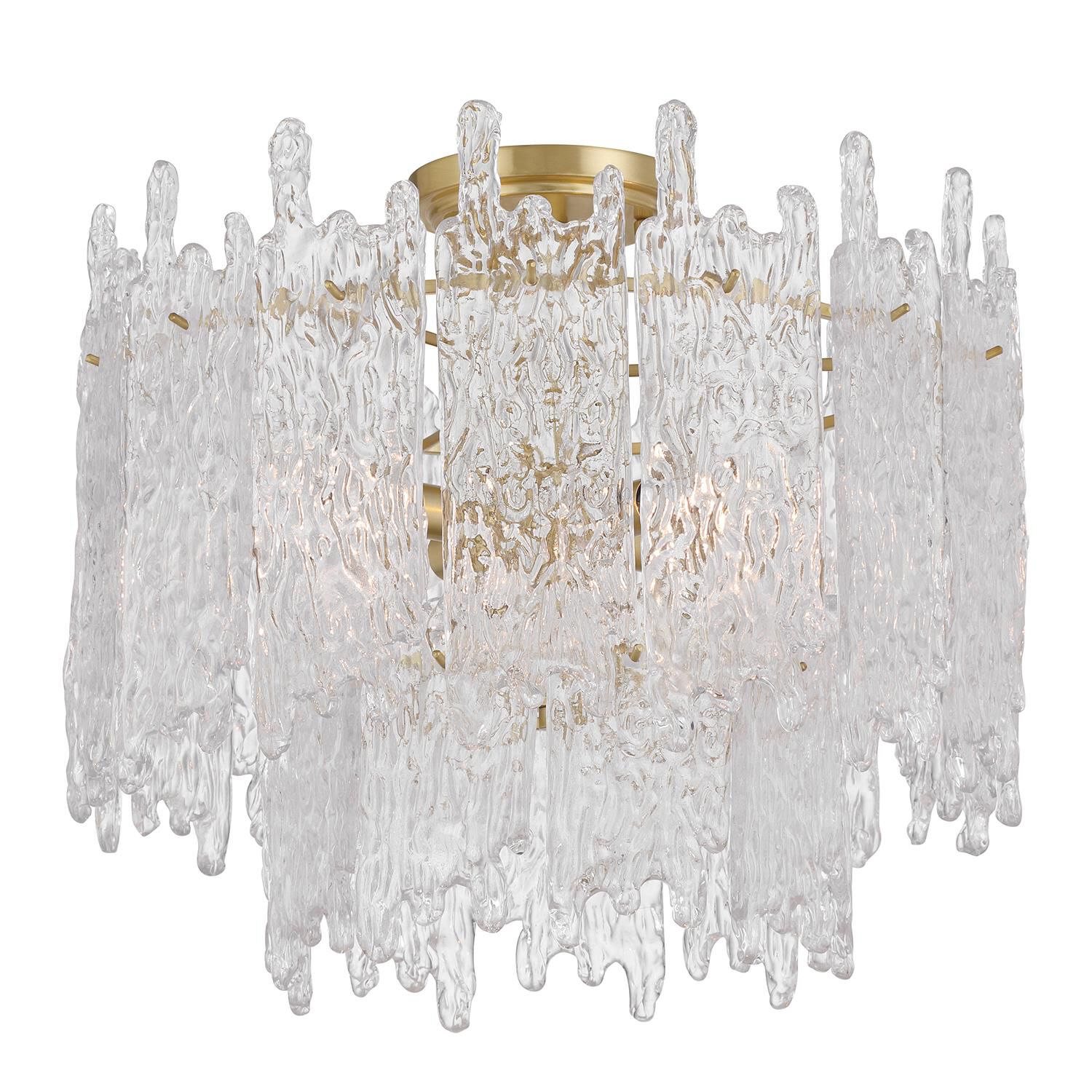 Ackerly 16 Inch Semi Flush Mount by Crystorama