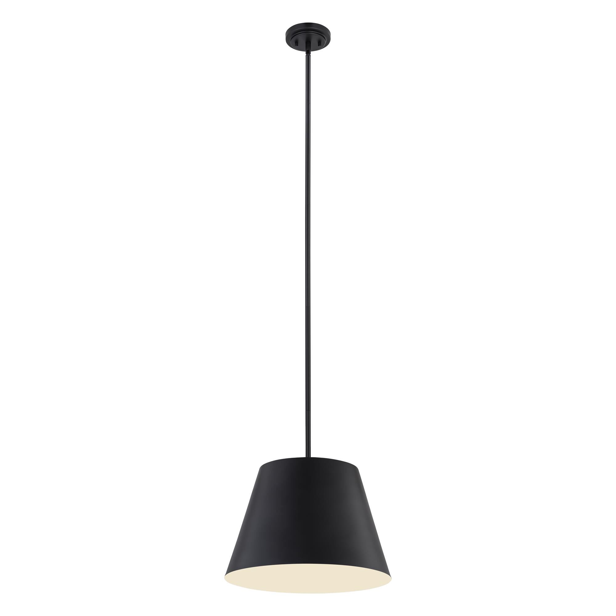 Shown in Matte Black finish and Matte Black glass and Matte Black shade
