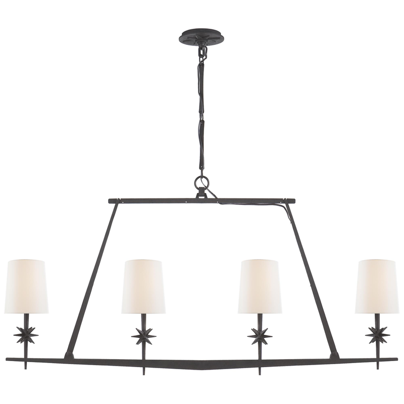 Ian K. Fowler Etoile 48 Inch 4 Light Linear Suspension Light by Visual Comfort Signature Collection