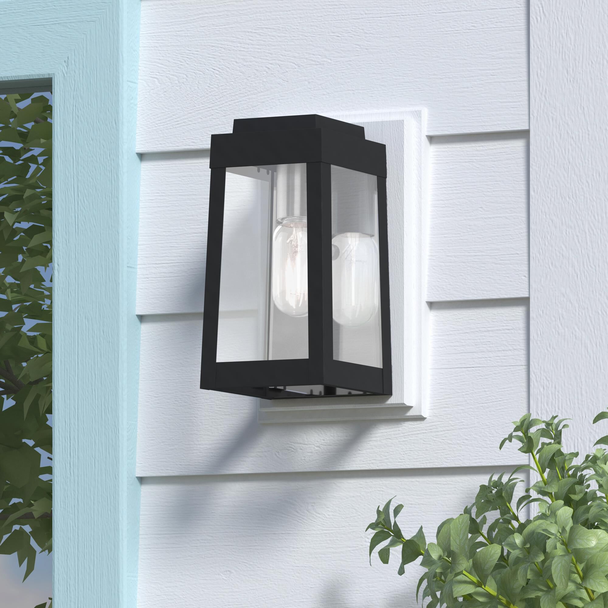 Oslo 9 Inch Tall 1 Light Outdoor Wall Light by Livex Lighting