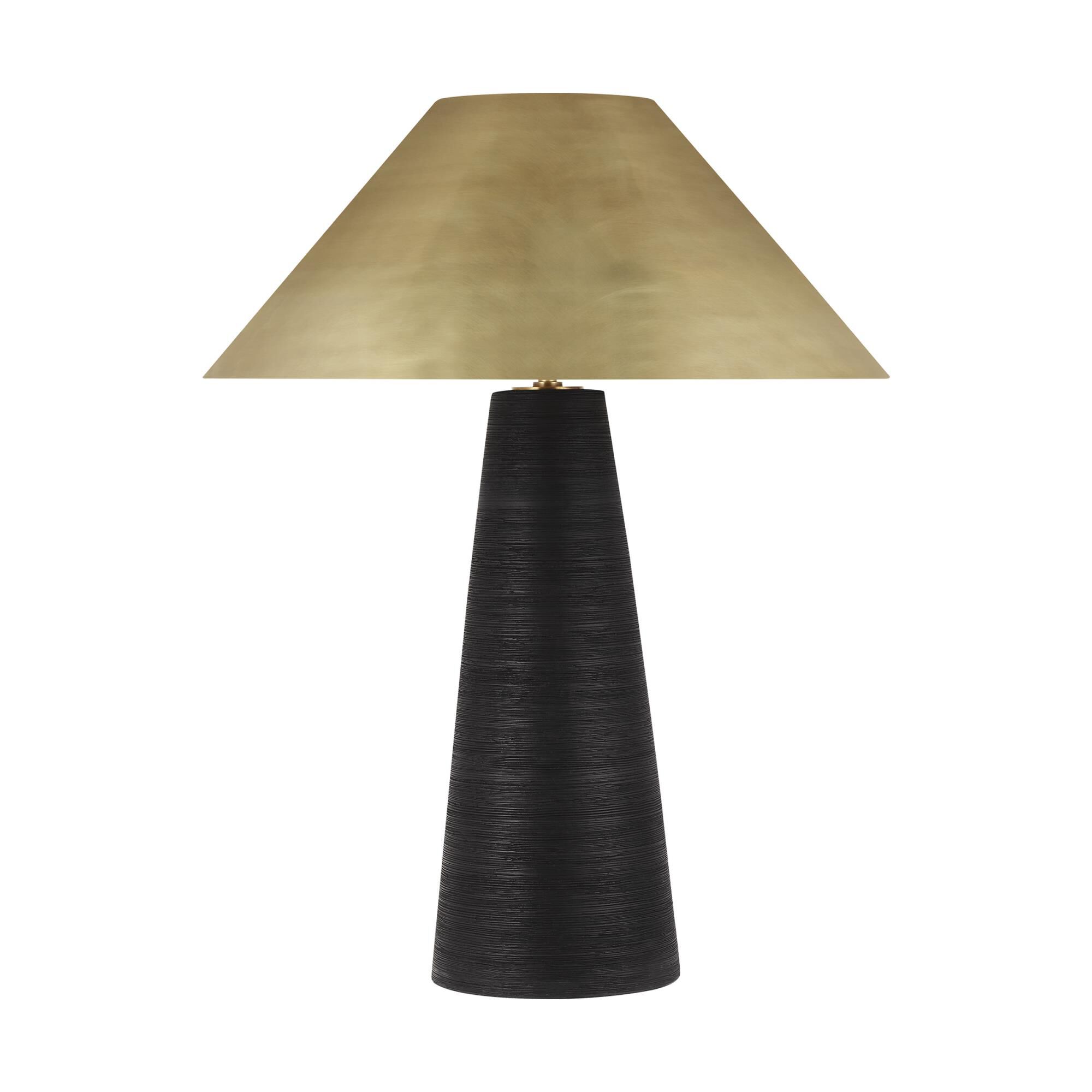 Shown in Natural Brass finish and Brass shade