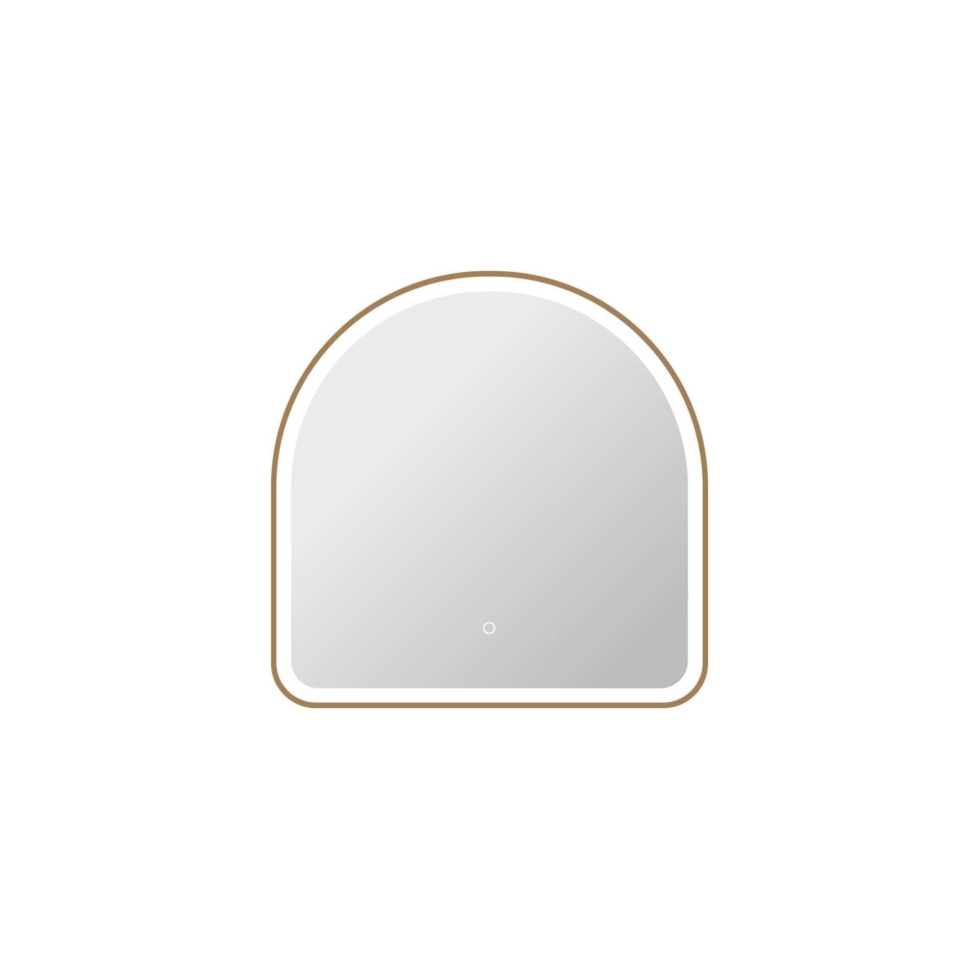 Harmoni 30 Inch Arched LED Lighted Mirror by Elegant Decor