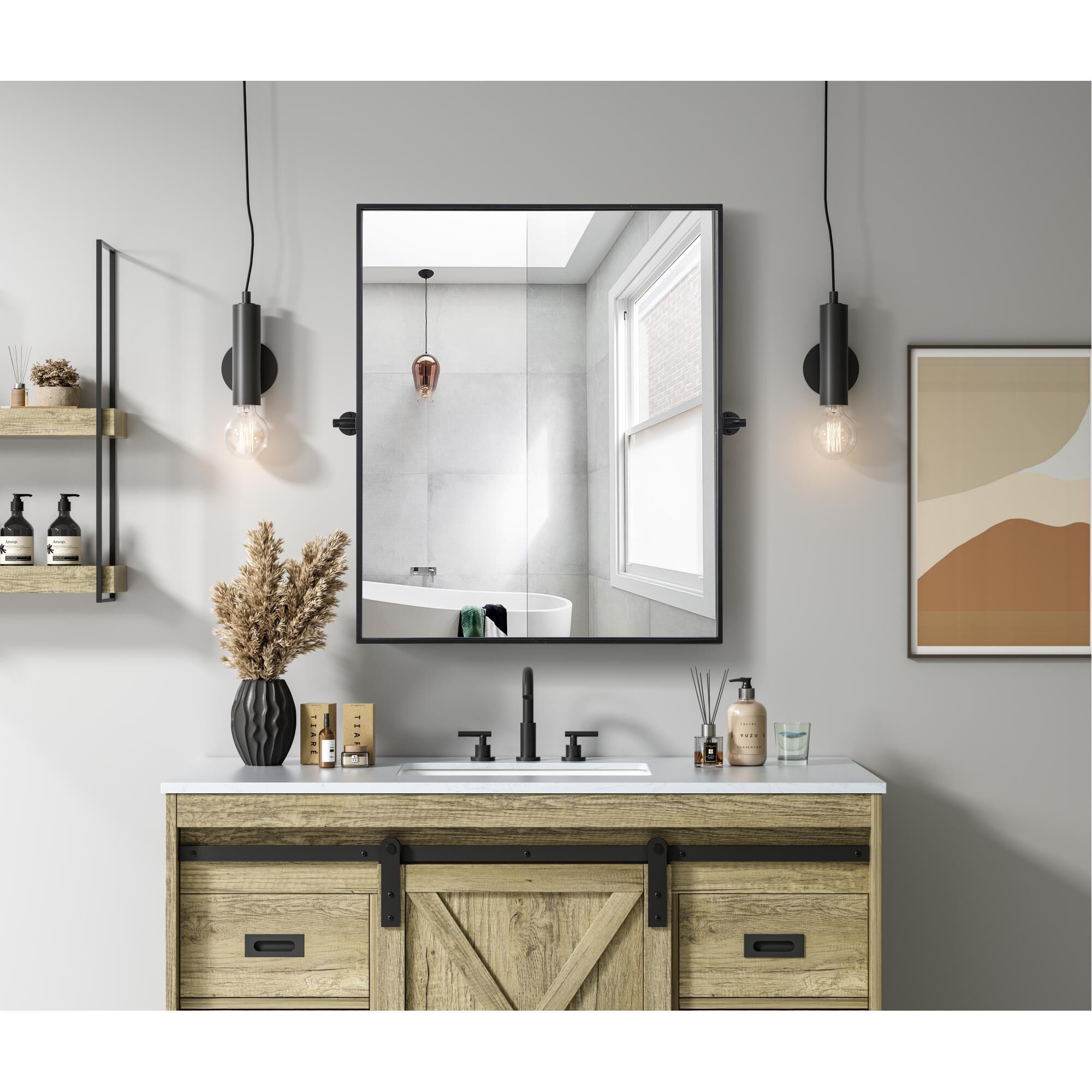 Shown in Black finish