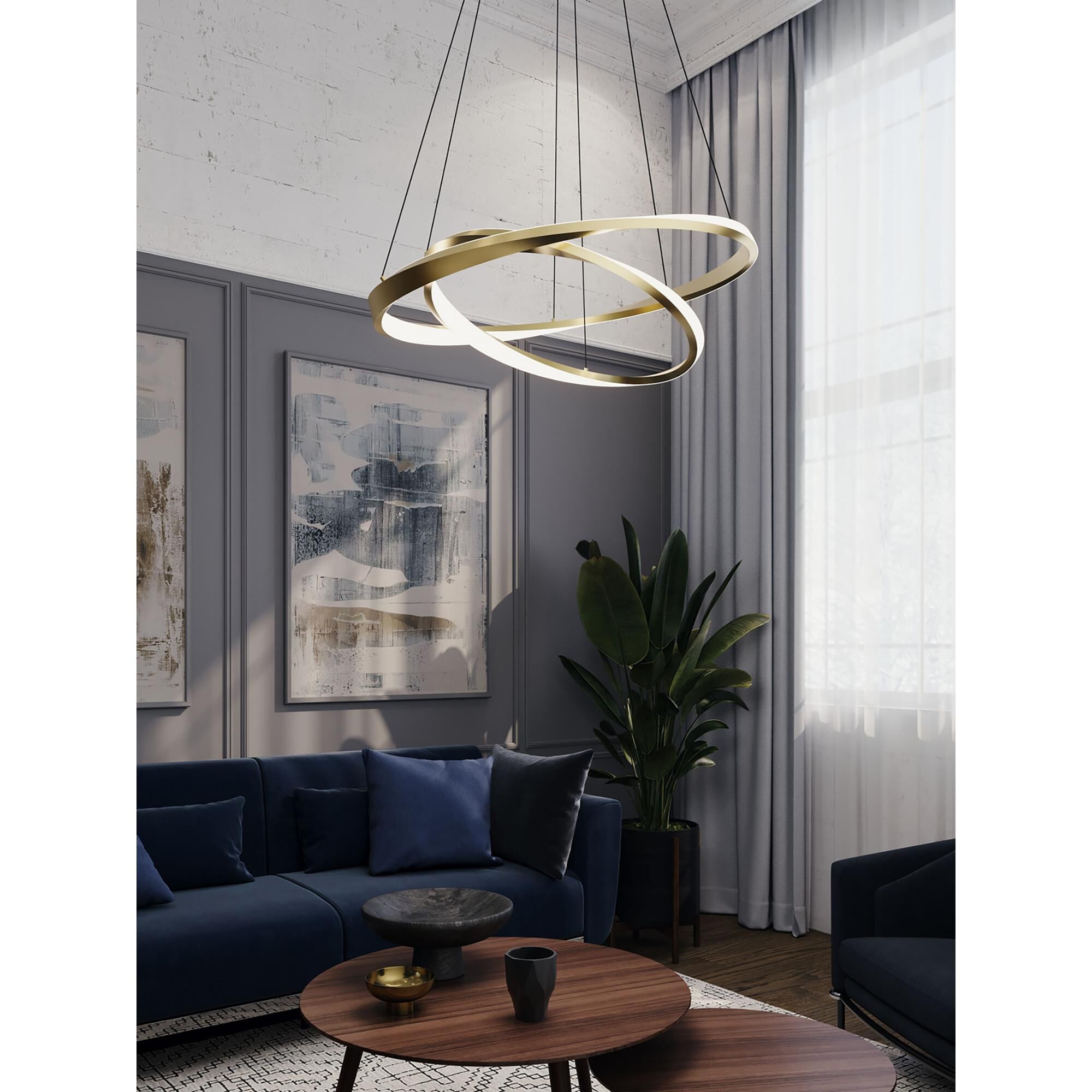 Shown in Light Antique Brass finish and White shade