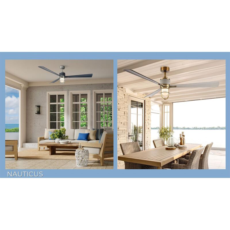 Nauticus 65 Inch Ceiling Fan with Light Kit by Minka Aire