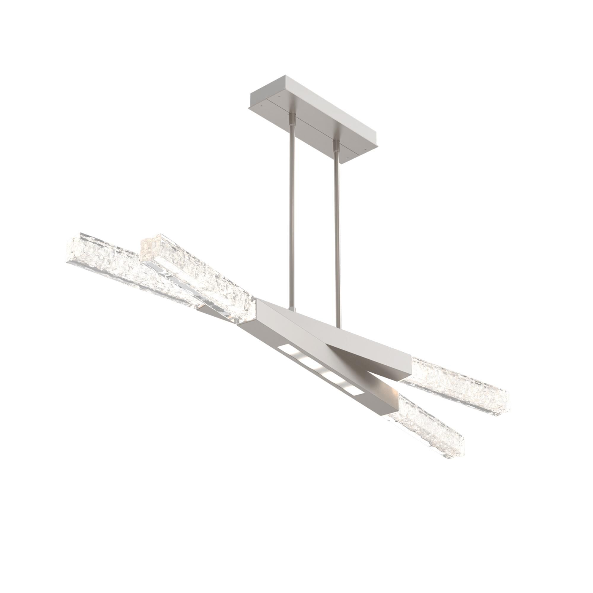 Glacier 51 Inch 8 Light Linear Chandelier,