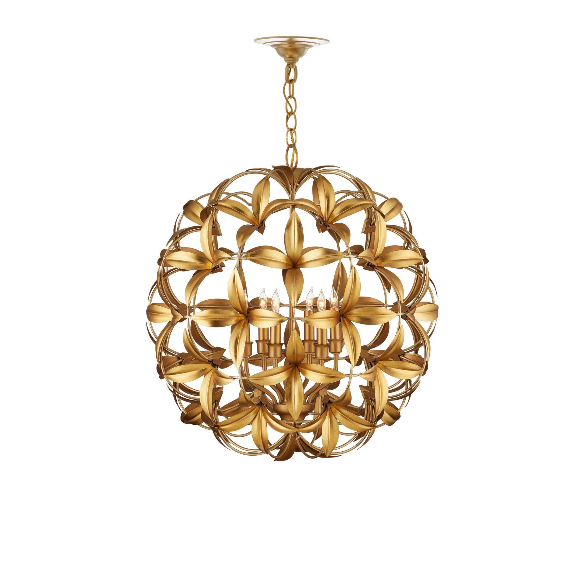 Helenium 24 Inch Chandelier by Currey and Company