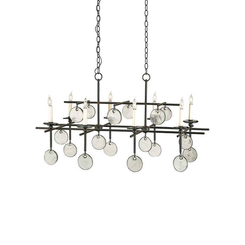 Sethos 42 Inch 8 Light Linear Suspension Light by Currey and Company