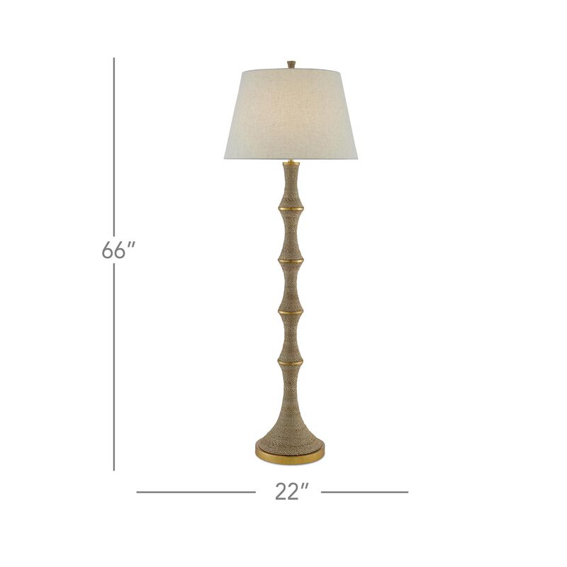 Bourgeon 66 Inch Floor Lamp by Currey & Company