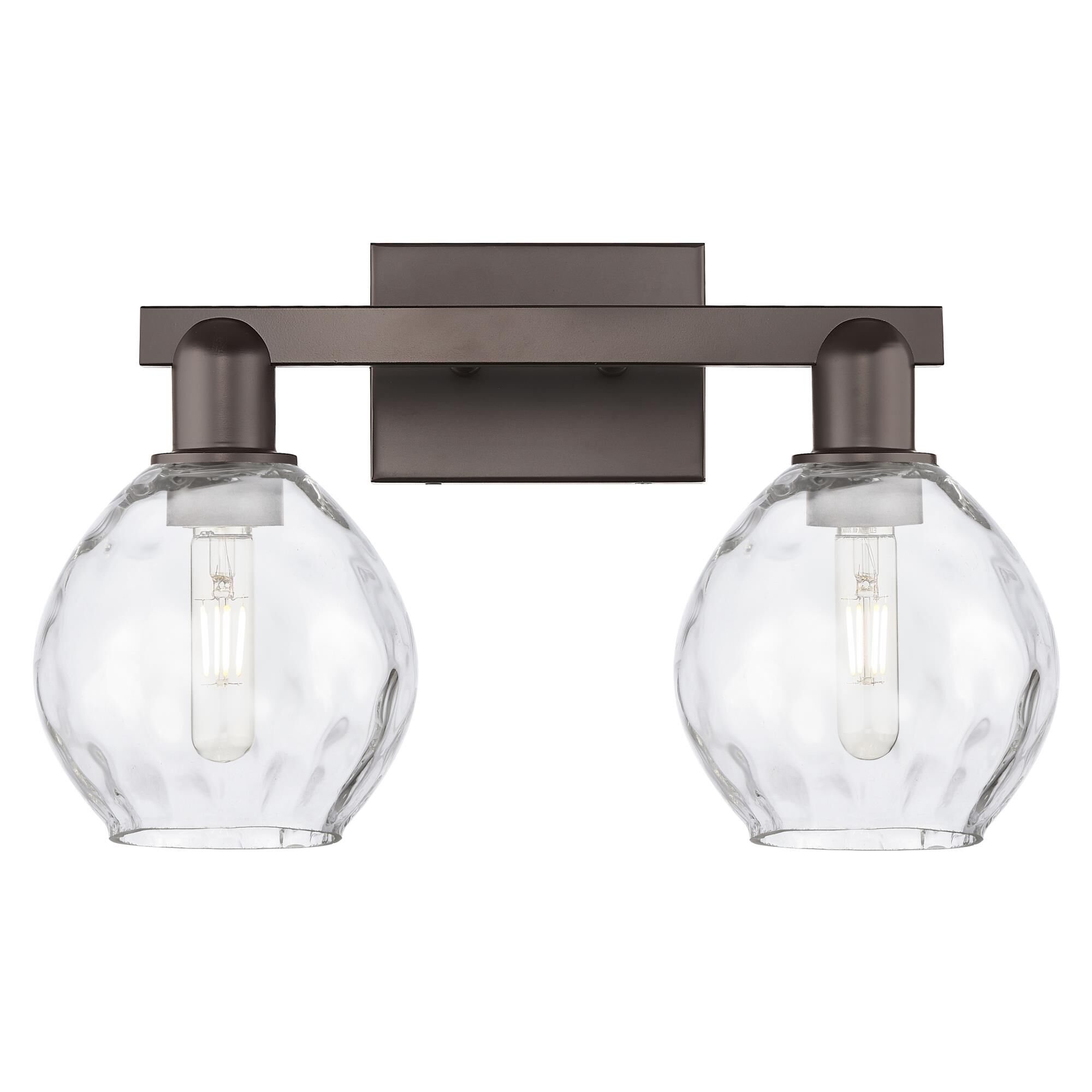 Shown in Oil Rubbed Bronze finish and Clear glass