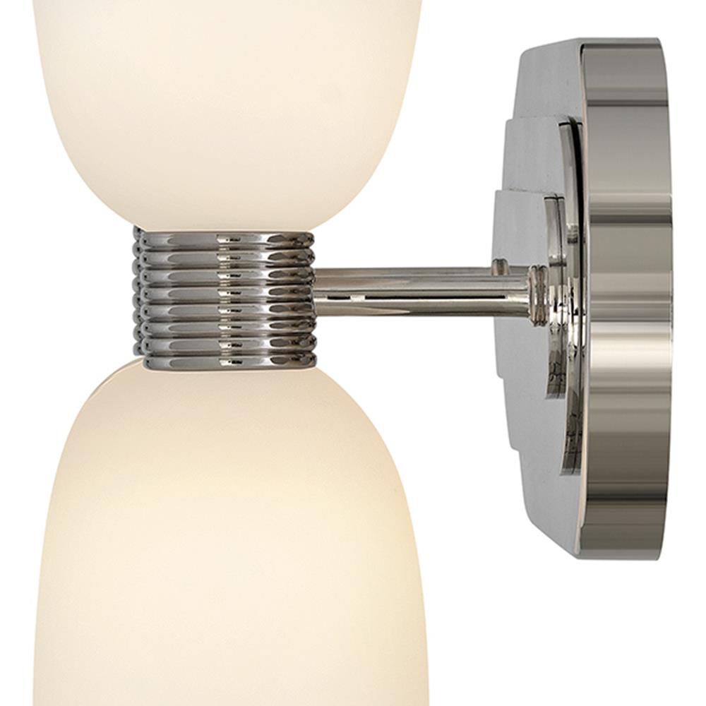 Shown in Polished Nickel finish and Etched Opal glass