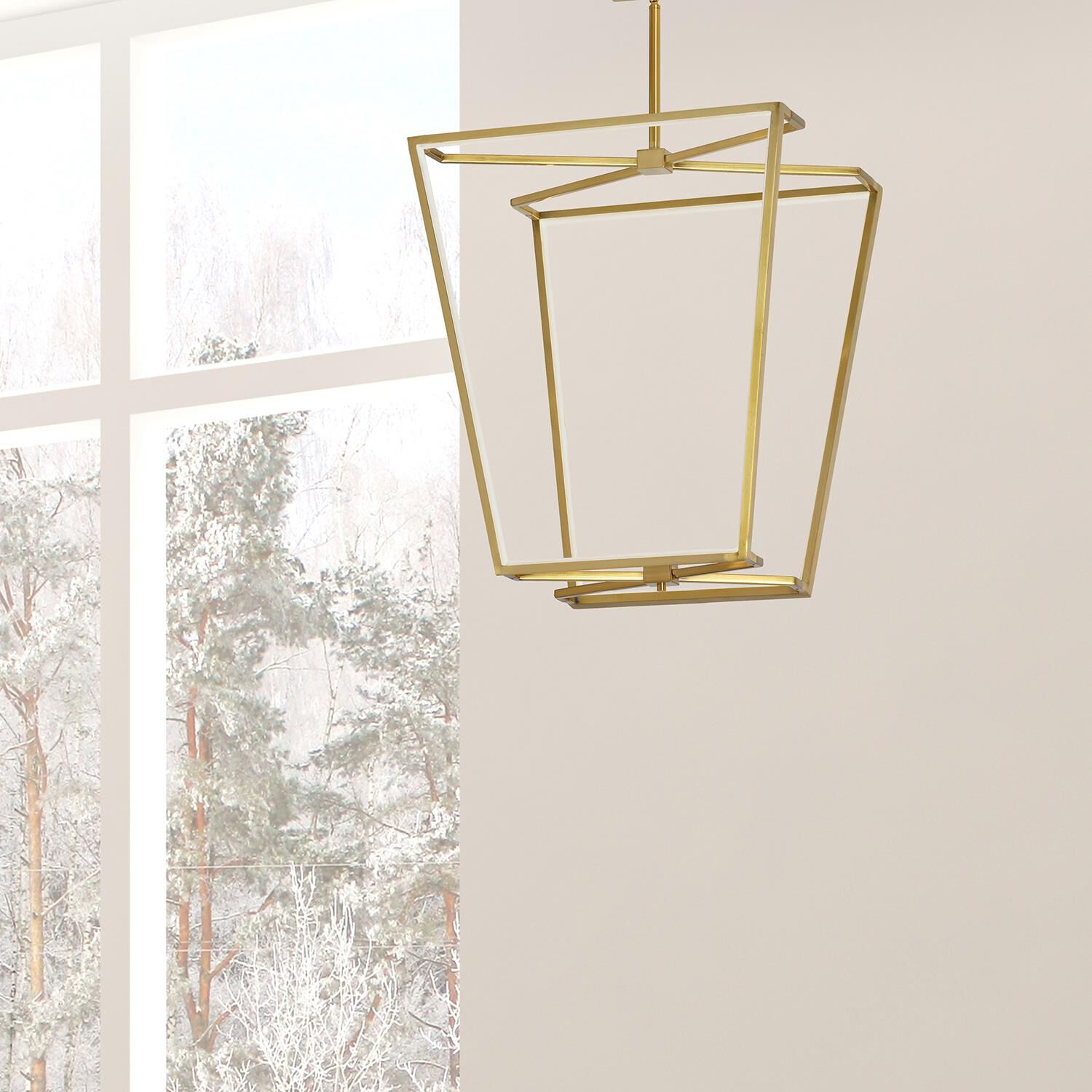 Dainolite Curant 20 Inch LED Cage Pendant