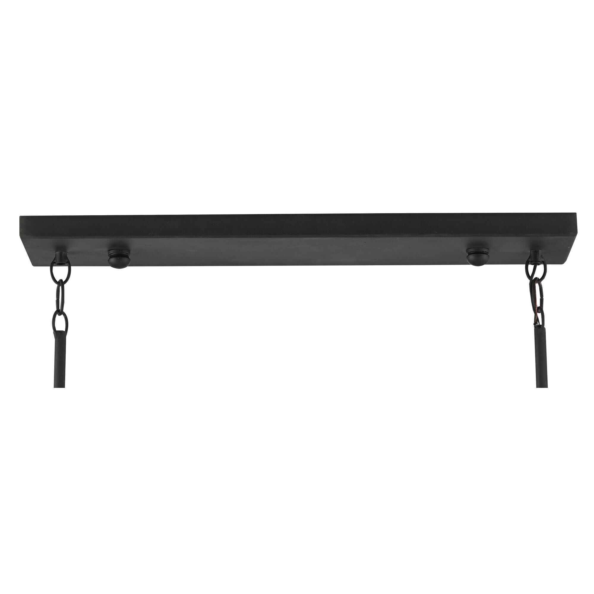 Basket 54 Inch 6 Light Linear Suspension Light by Currey and Company