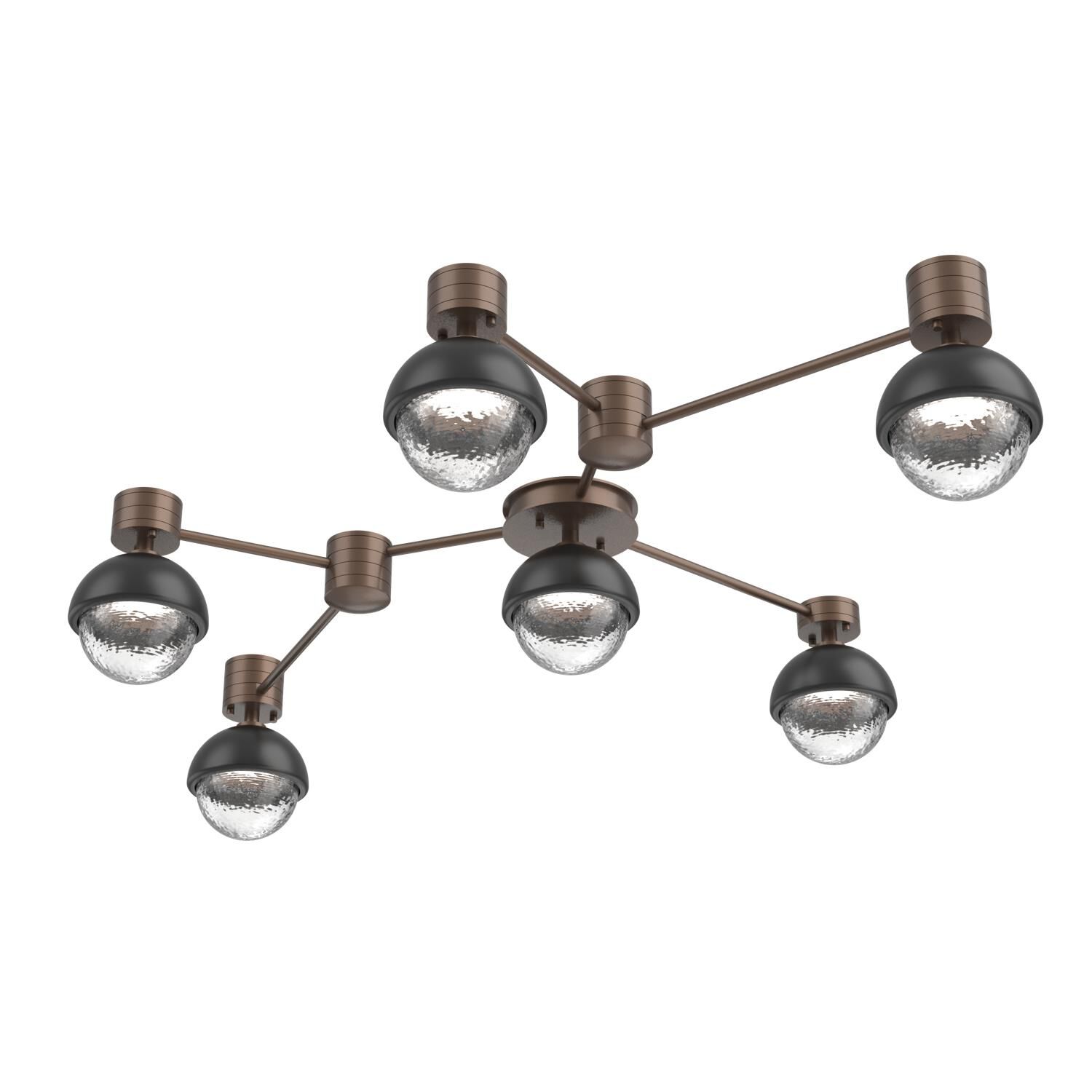 Levi Wilson Cabochon 41 Inch Flush Mount by Hammerton Studio